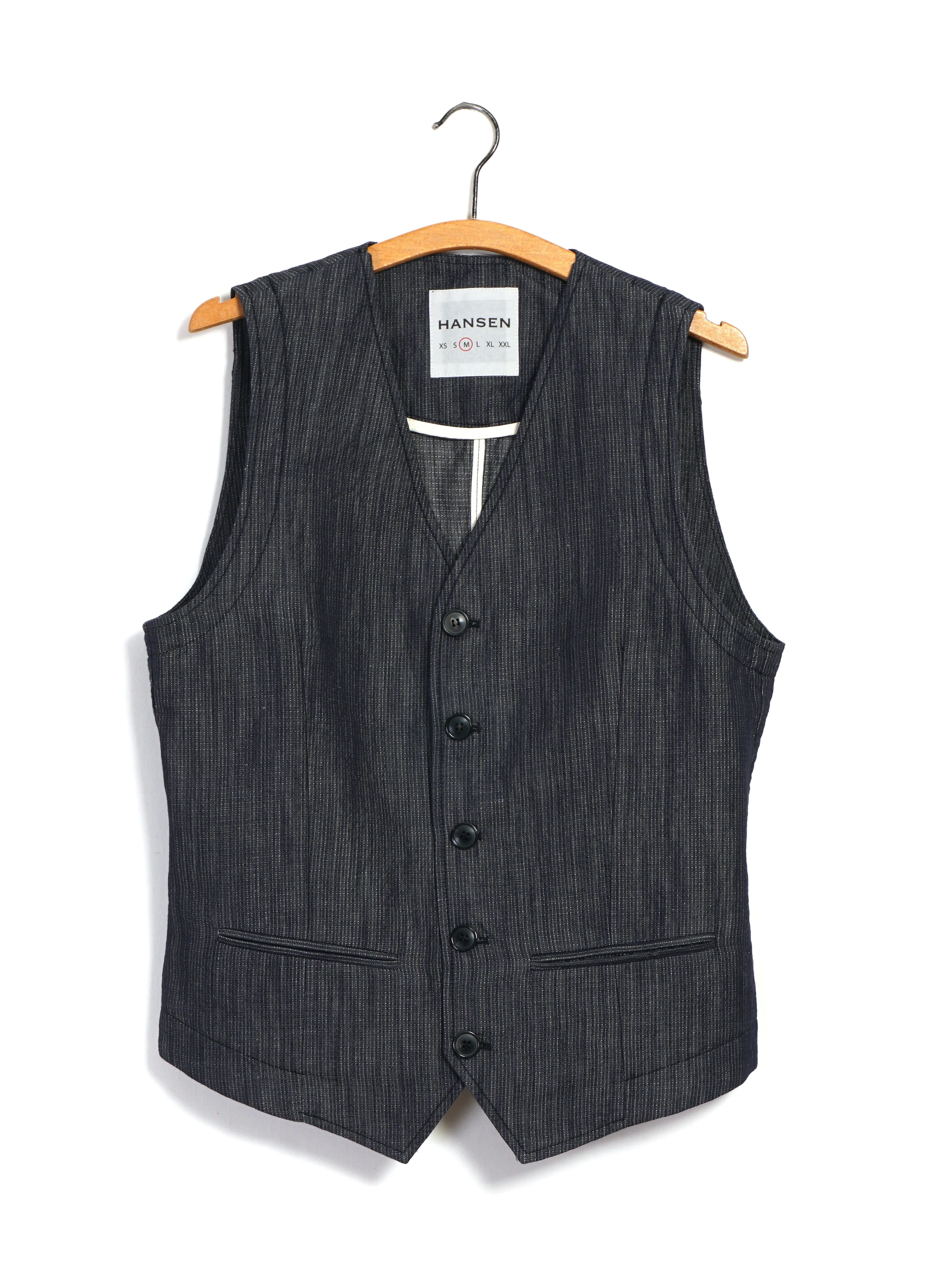 DANIEL 31-66-3 | Classic Waistcoat | Navy Dobby sold by Hansen Garments