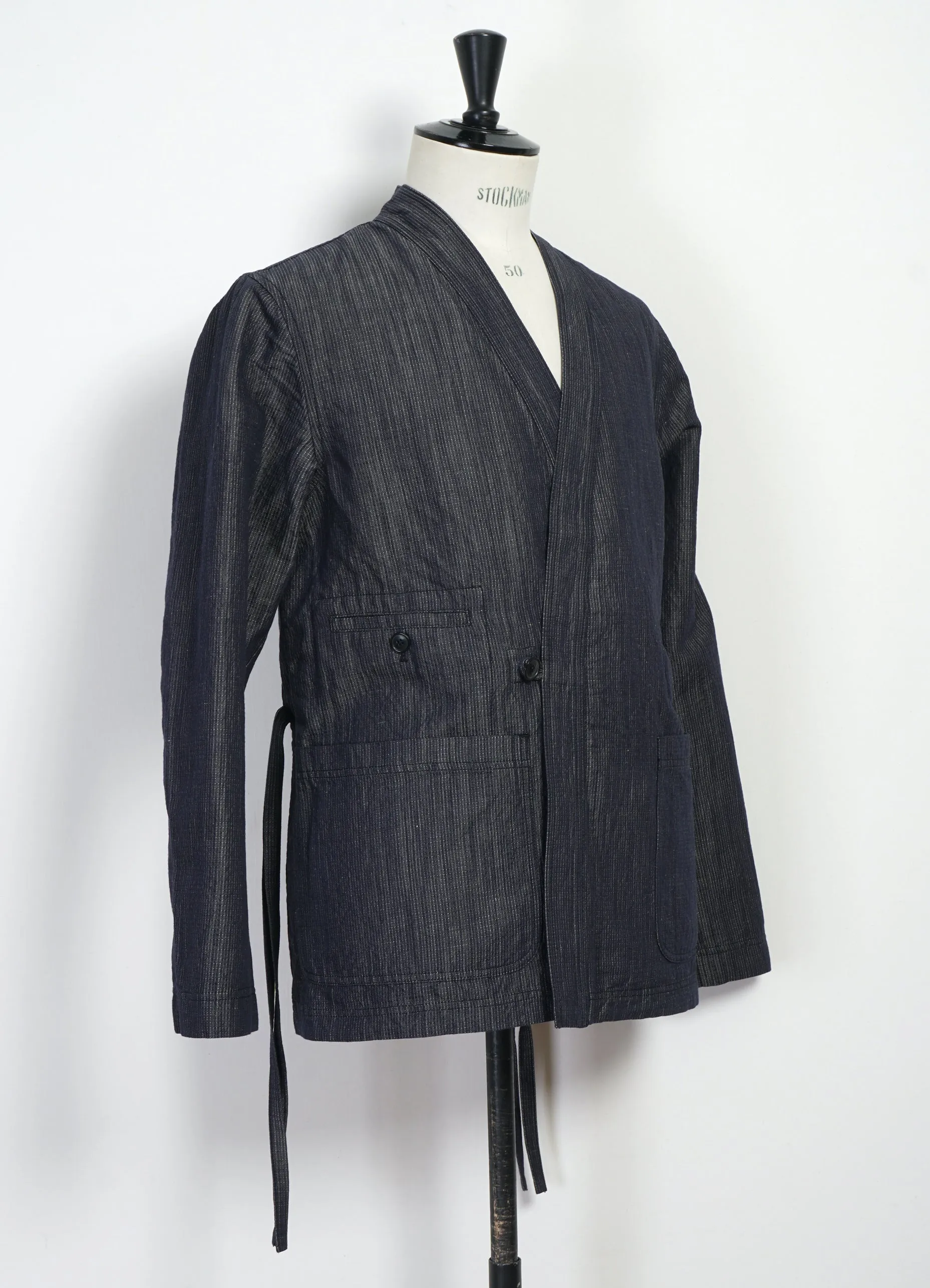 FOLKE 31-66-3 | Eastern Style Jacket | Navy Dobby sold by Hansen Garments product image thumbnail 4