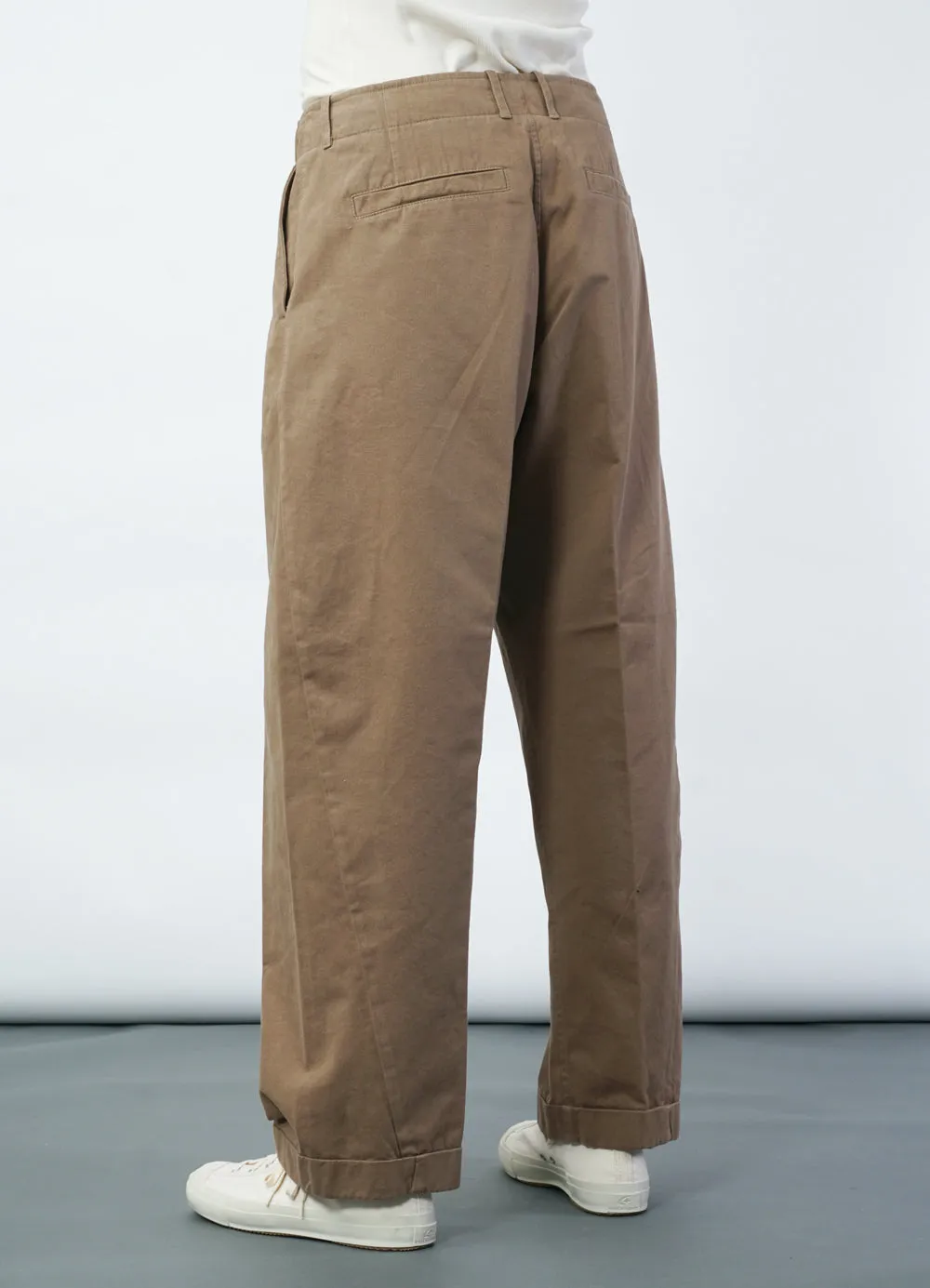 BOBBY 31-56-7 | Wide Pleated Everyday Trousers | Beige sold by Hansen Garments product image thumbnail 3
