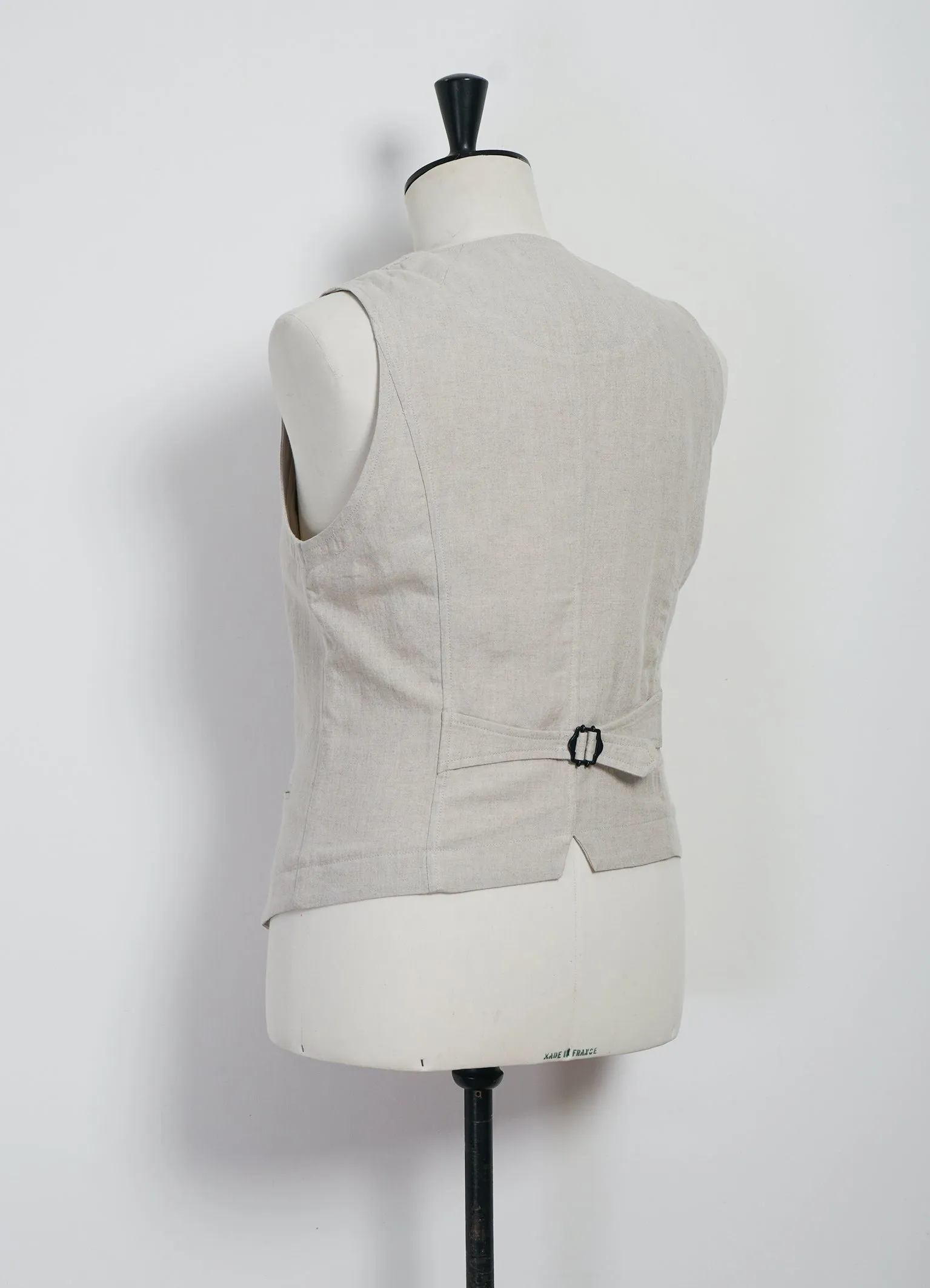 DANIEL 31-67-1 | Classic Waistcoat | Nature Linen sold by Hansen Garments product image thumbnail 4