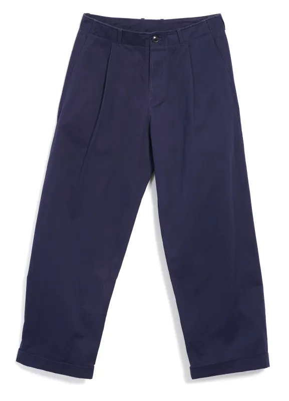 BOBBY 31-56-3 | Wide Pleated Everyday Trousers | Marine sold by Hansen Garments