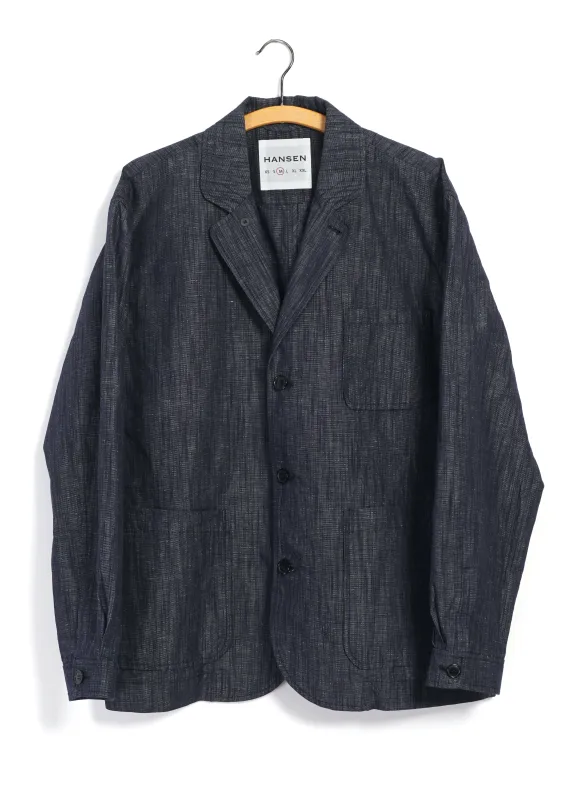 MALVIN 31-74-3 | Loose Cut Blazer | Washed Navy sold by Hansen Garments