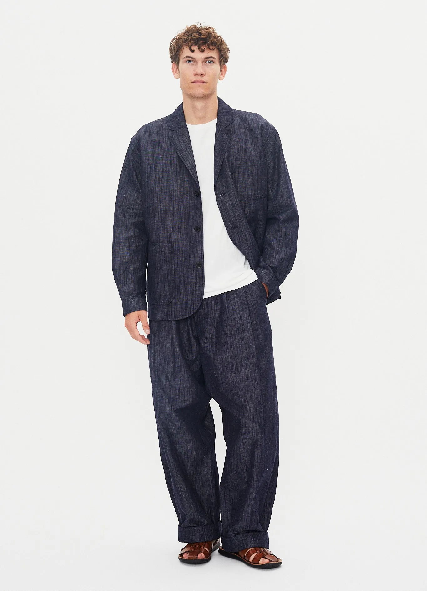 MALVIN 31-74-3 | Loose Cut Blazer | Washed Navy sold by Hansen Garments product image thumbnail 2