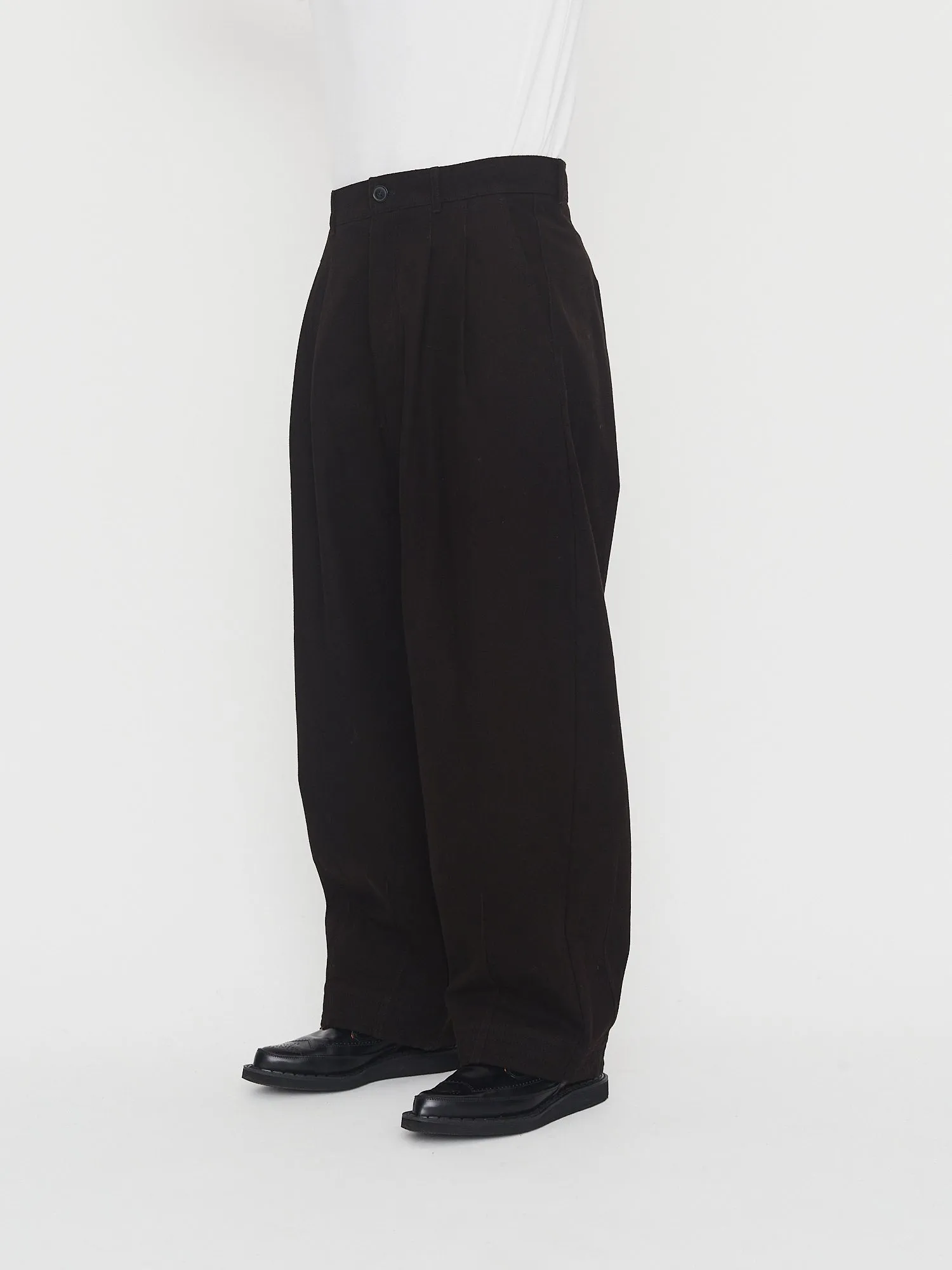 ANDREW 30-34-9 | Balloon Trousers | Dark Brown sold by Hansen Garments product image thumbnail 2