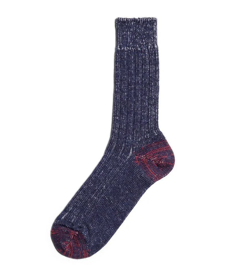 GOOD ORIGINALS | Wool Socks | Ink Blue/Nature sold by Hansen Garments product image thumbnail 2