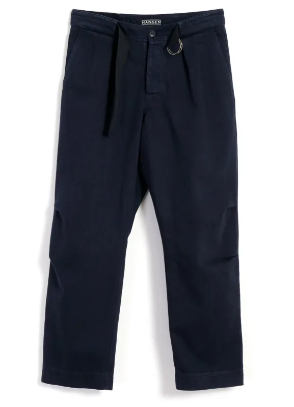 KARLO | Wide Cut Utility Trousers | Navy made by Hansen Garments