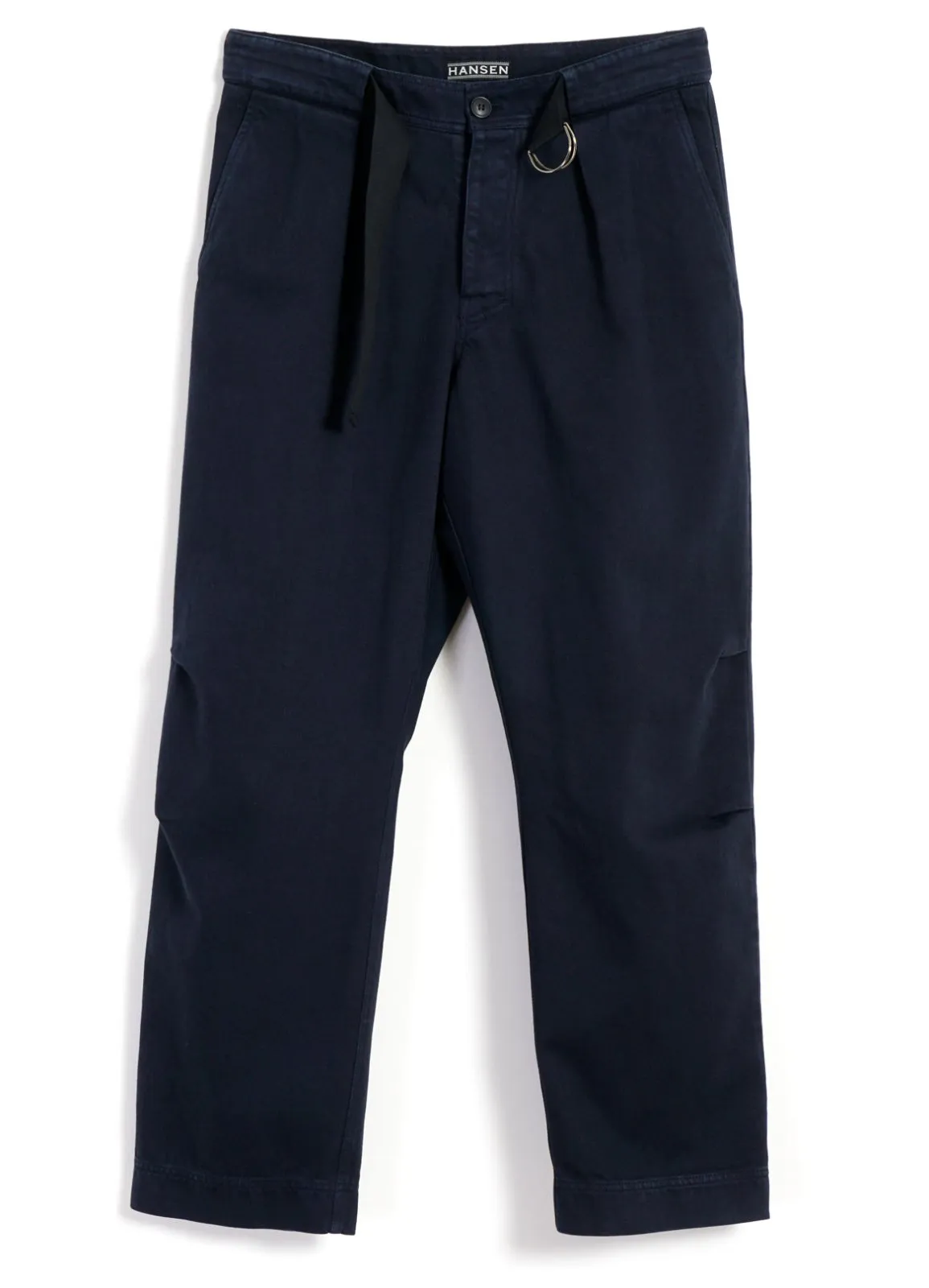 KARLO | Wide Cut Utility Trousers | Navy sold by Hansen Garments