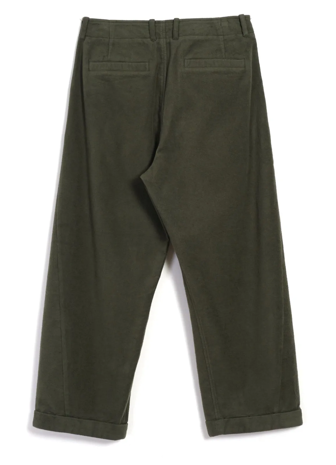 BOBBY | Super Wide Pleated Trousers | Dark Green sold by Hansen Garments product image thumbnail 4