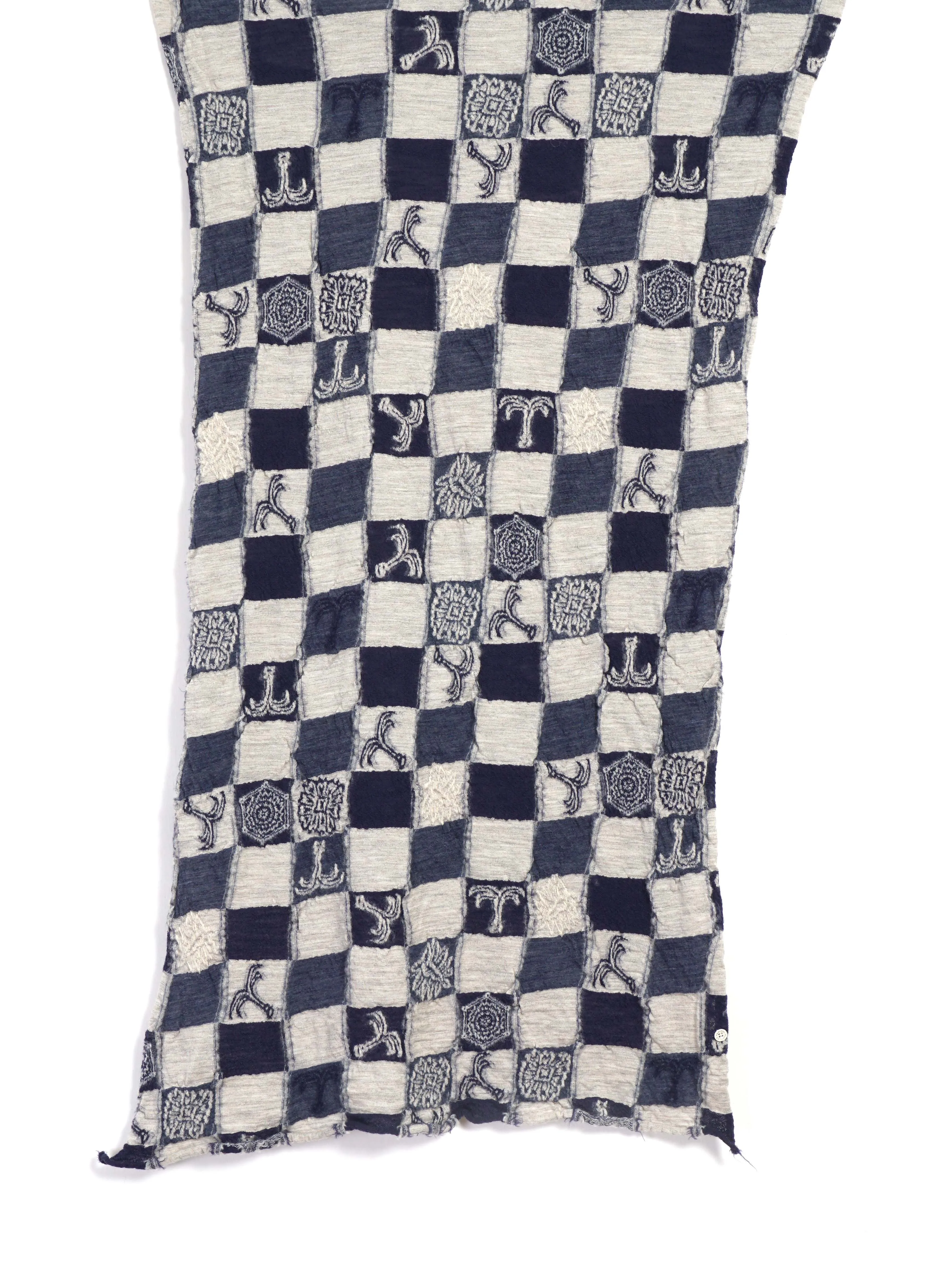 ICHIMATSU ANCHOR | Compressed Wool Scarf | Navy sold by Hansen Garments product image thumbnail 2