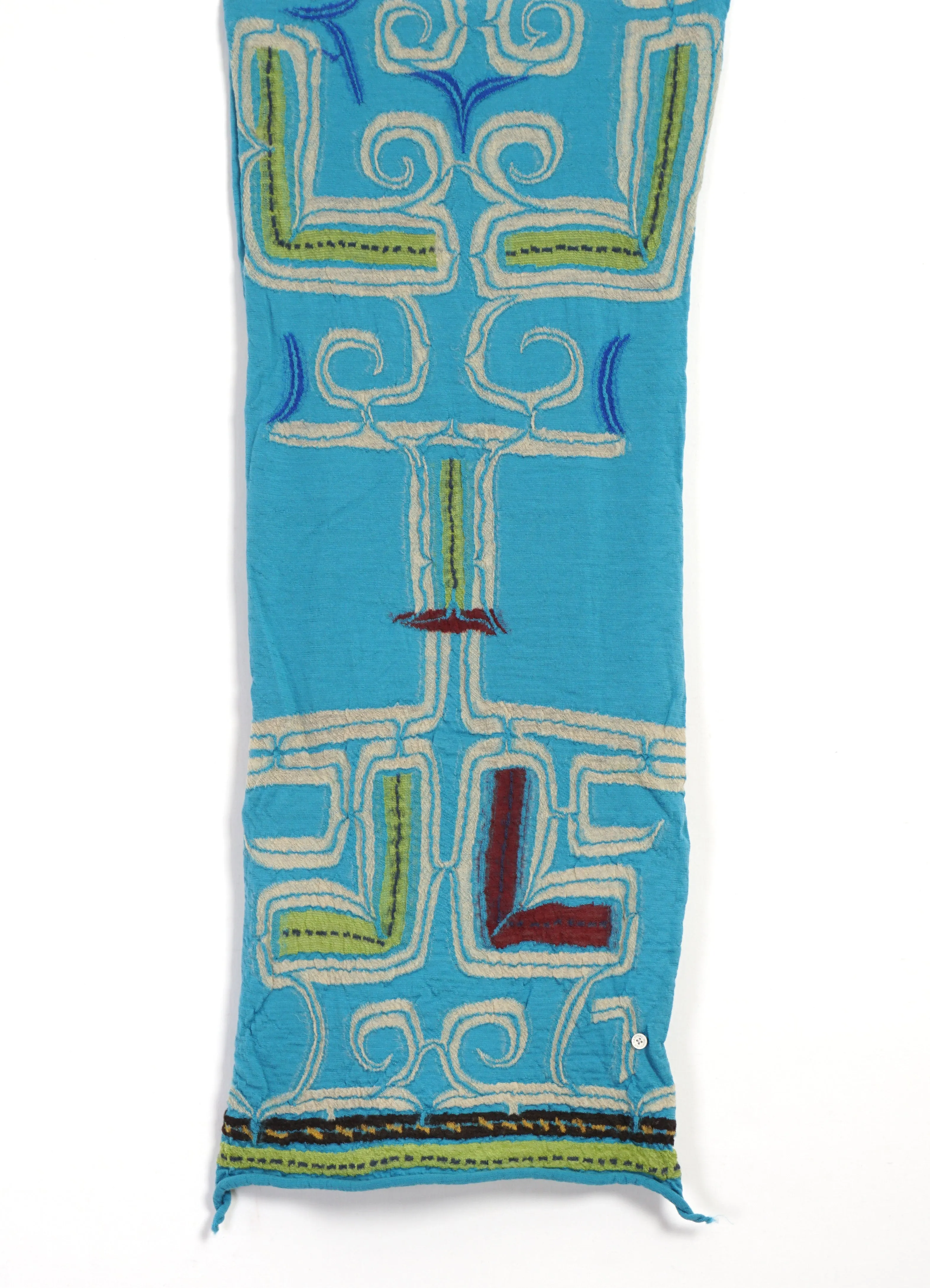 POP AINU | Compressed Wool Scarf | Blue sold by Hansen Garments product image thumbnail 2