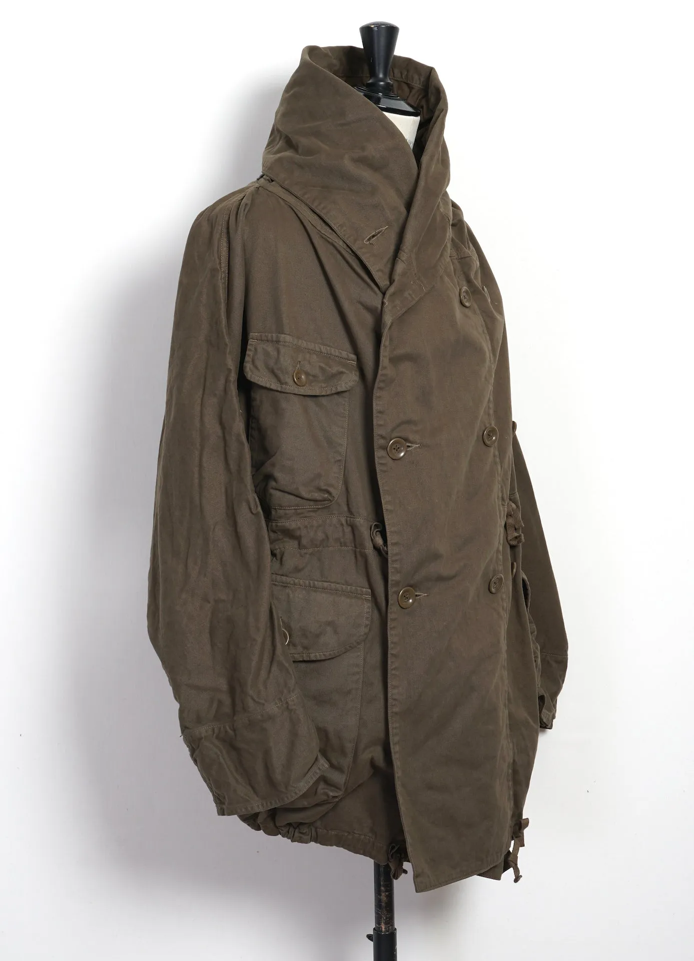 KATSURAGI | Cotton Ring Coat | Khaki sold by Hansen Garments product image thumbnail 2