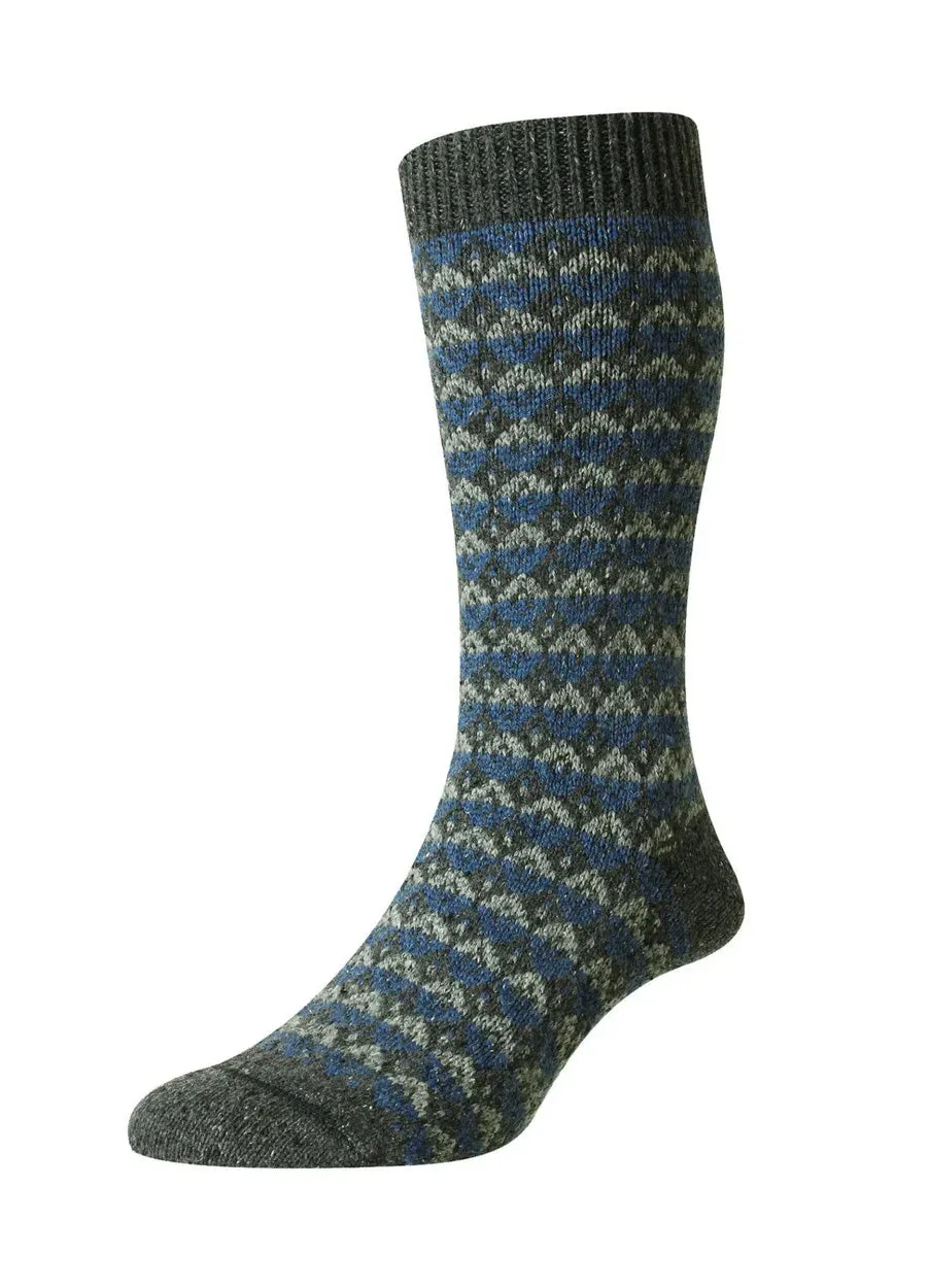 RYDAL | Scott Nichol Merino Wool Socks | Charcoal Fleck sold by Hansen Garments