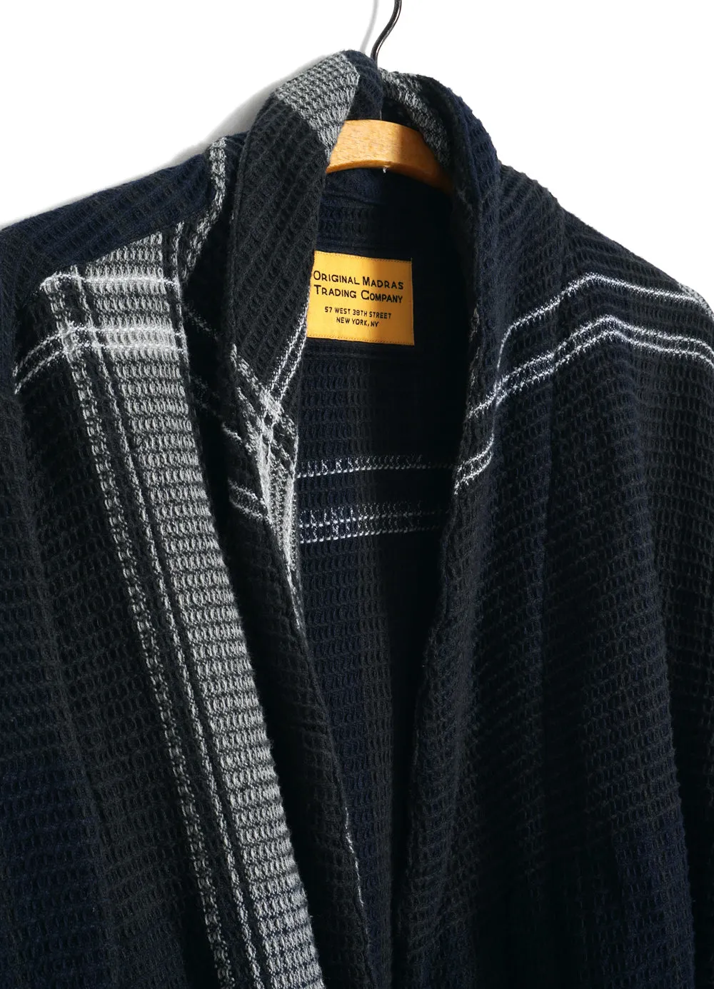 ROBE | Honeycomb Weave | Black/Navy/White sold by Hansen Garments product image thumbnail 2