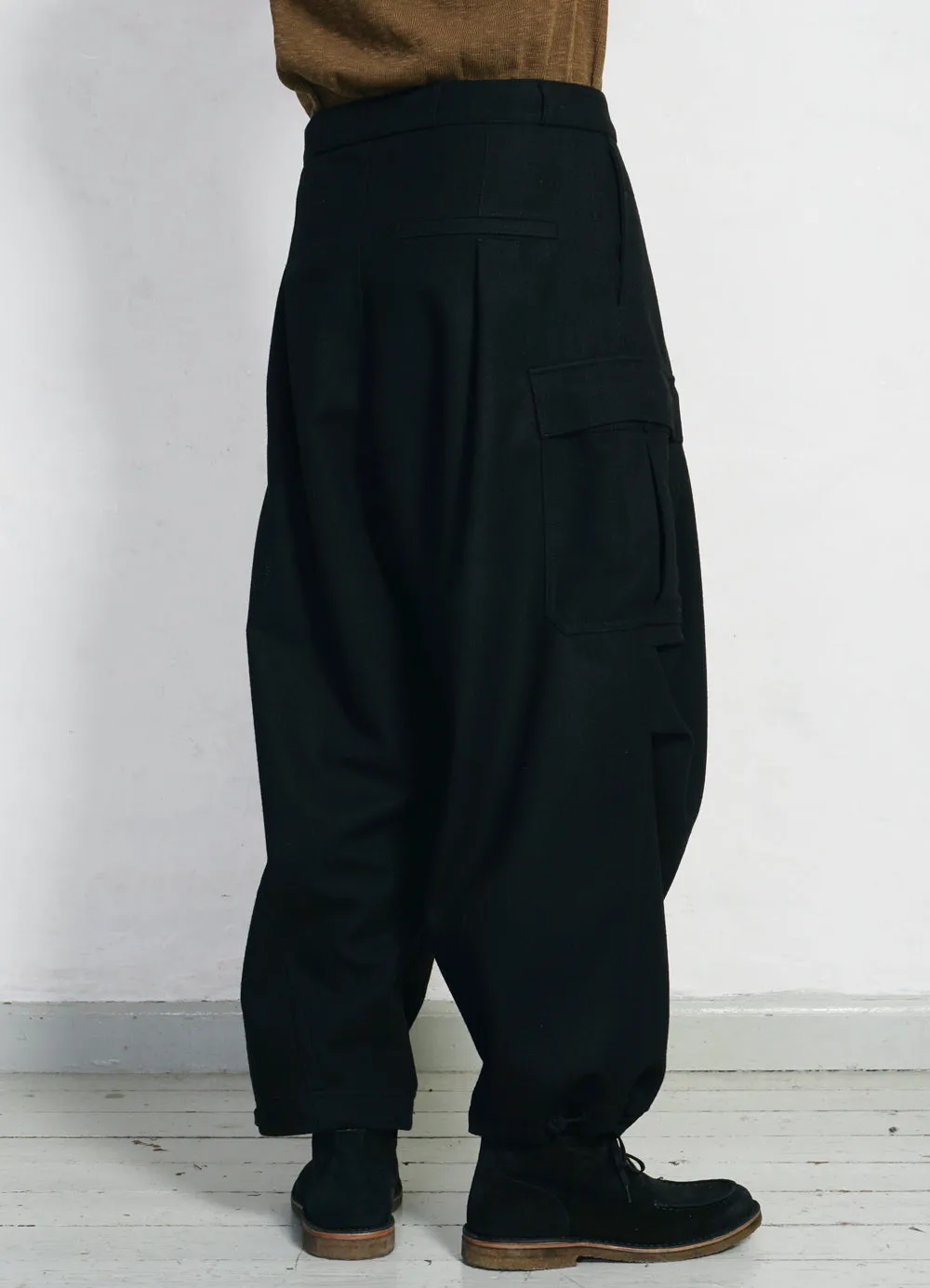 BENNY | Super Wide Balloon Trousers | Black sold by Hansen Garments product image thumbnail 4