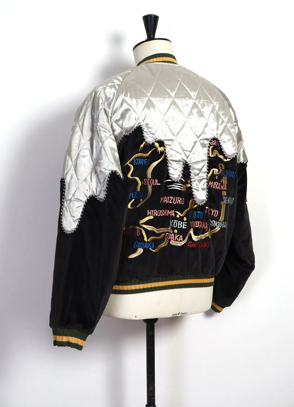 TORO-TORO | Sulfur-dyed Velveteen Souvenir Jacket | Black/Kinari sold by Hansen Garments product image thumbnail 5