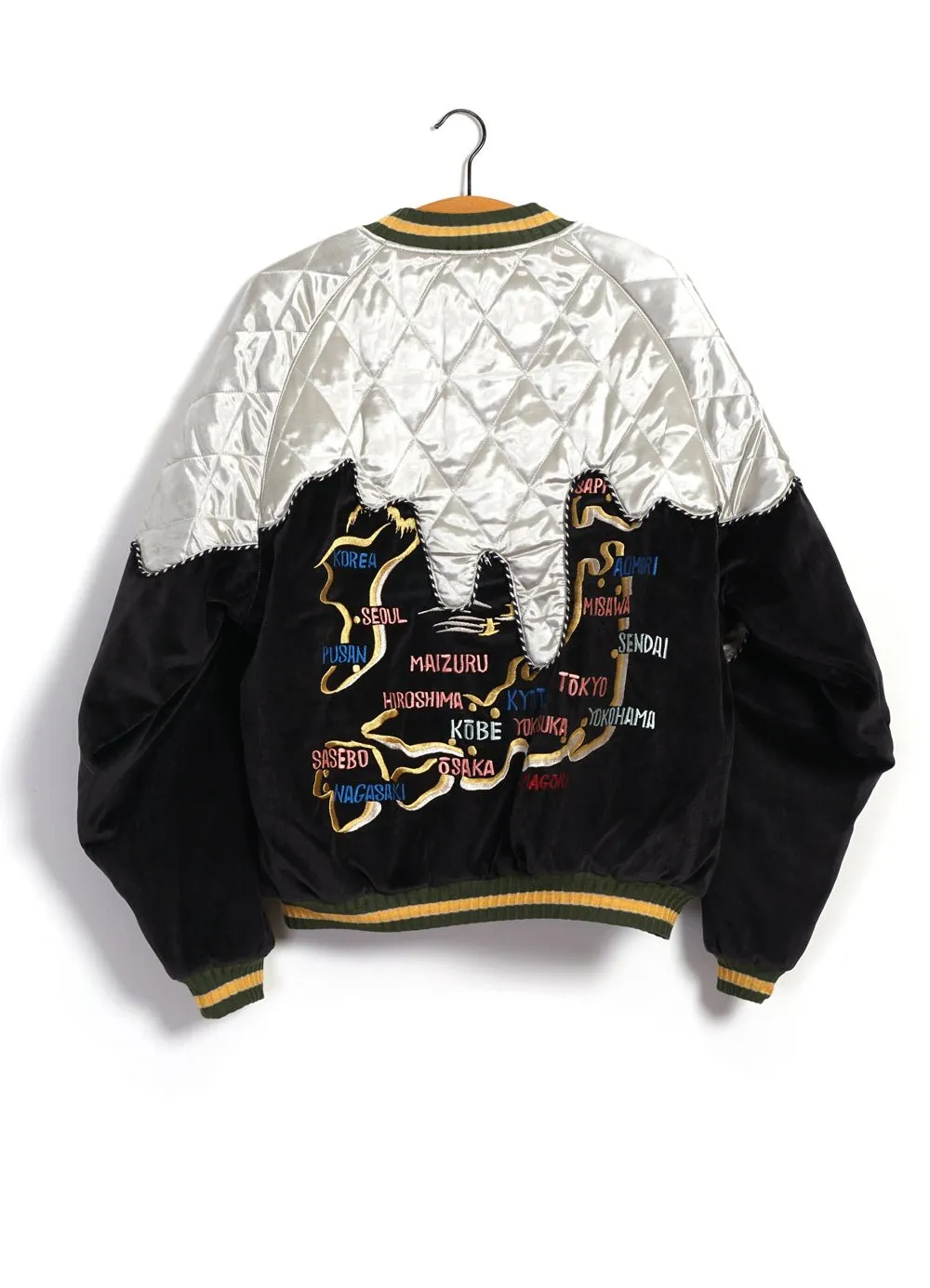 TORO-TORO | Sulfur-dyed Velveteen Souvenir Jacket | Black/Kinari sold by Hansen Garments product image thumbnail 2