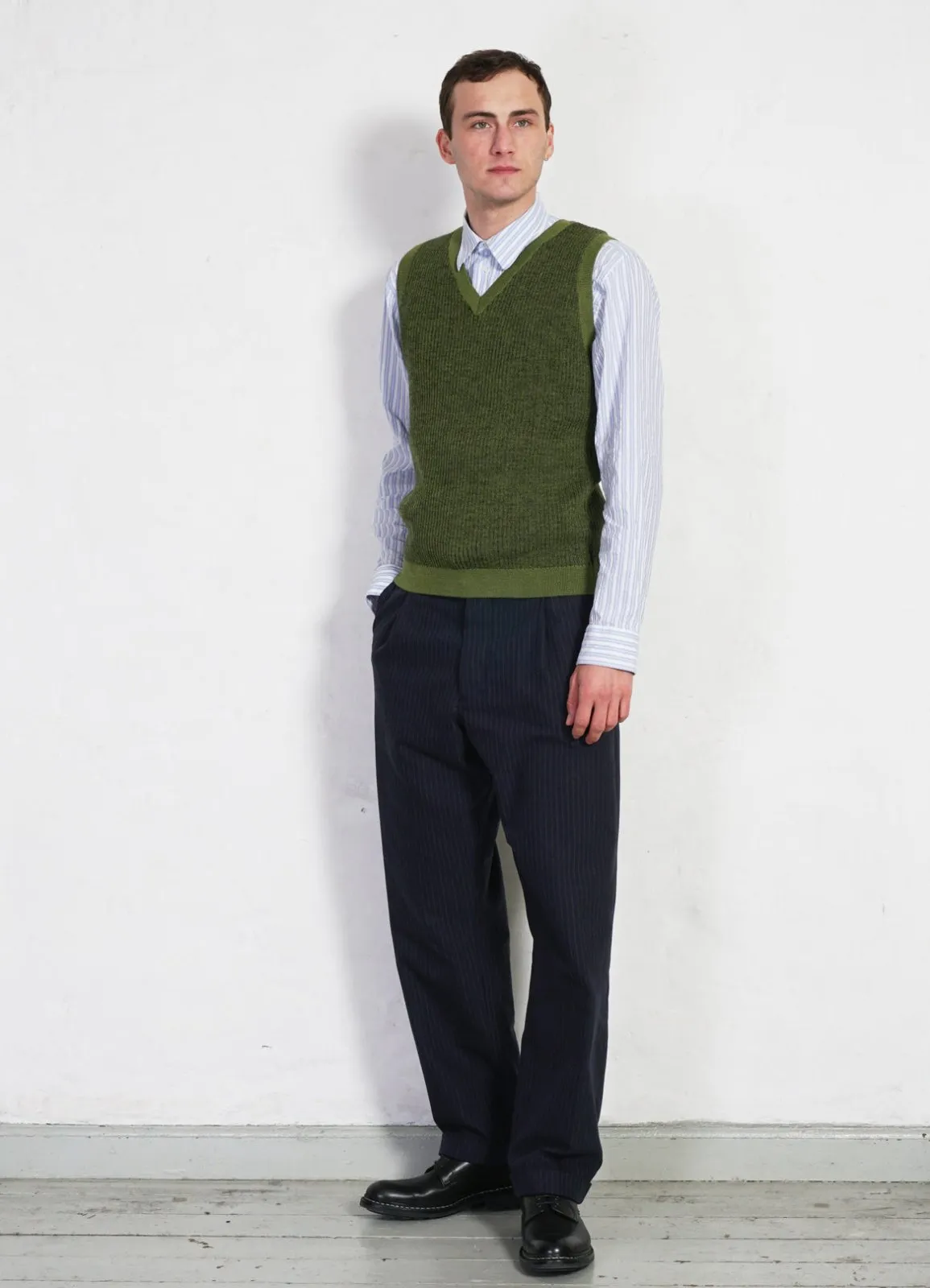 RAYMOND | Relaxed Classic Shirt | Big Blue Stripes sold by Hansen Garments product image thumbnail 5