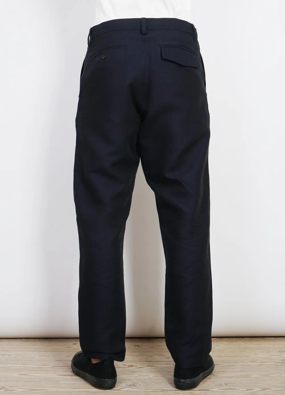 KEN | Wide Cut Trousers| 3-Tone Blue sold by Hansen Garments product image thumbnail 4