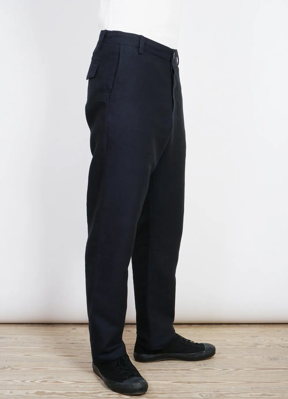 KEN | Wide Cut Trousers| 3-Tone Blue sold by Hansen Garments product image thumbnail 5