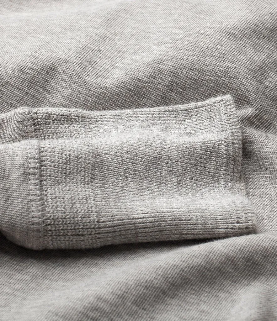 HENLEY | Organic Long Sleeve T-Shirt | Grey Melange sold by Hansen Garments product image thumbnail 3