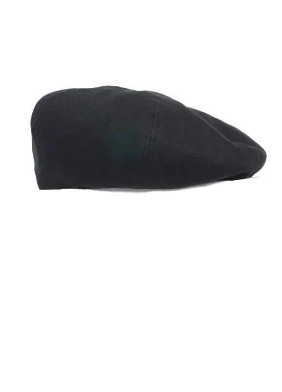 Linen Herringbone Beret | Black made by Cableami