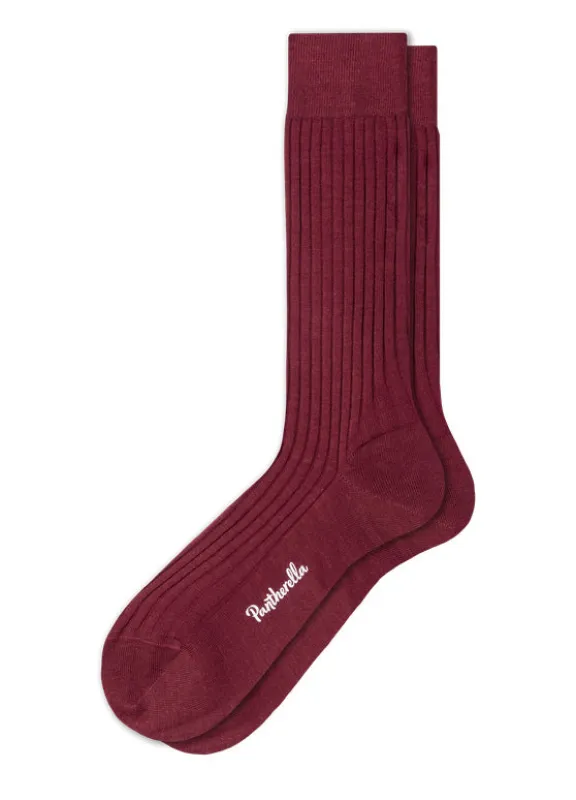 LABURNUM | Classic Merino Wool Socks | Wine made by Pantherella