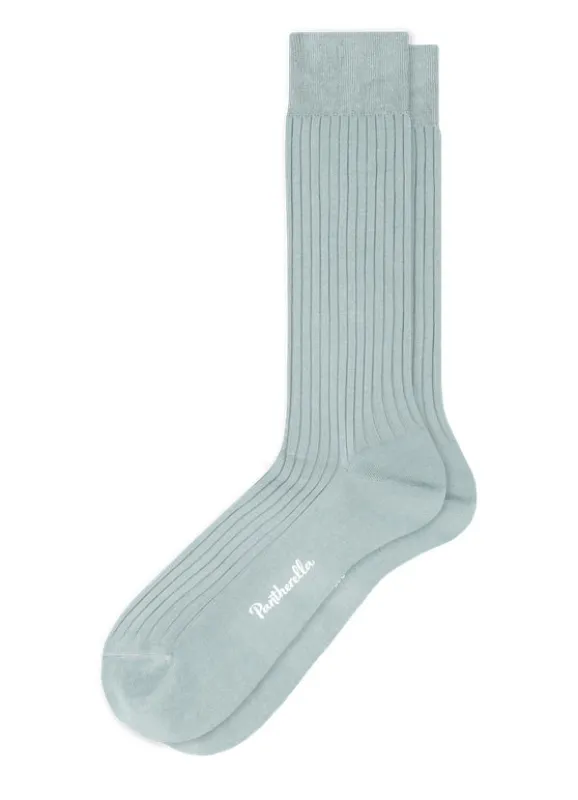 DANVERS | Cotton Lisle Socks | Duck Egg made by Pantherella