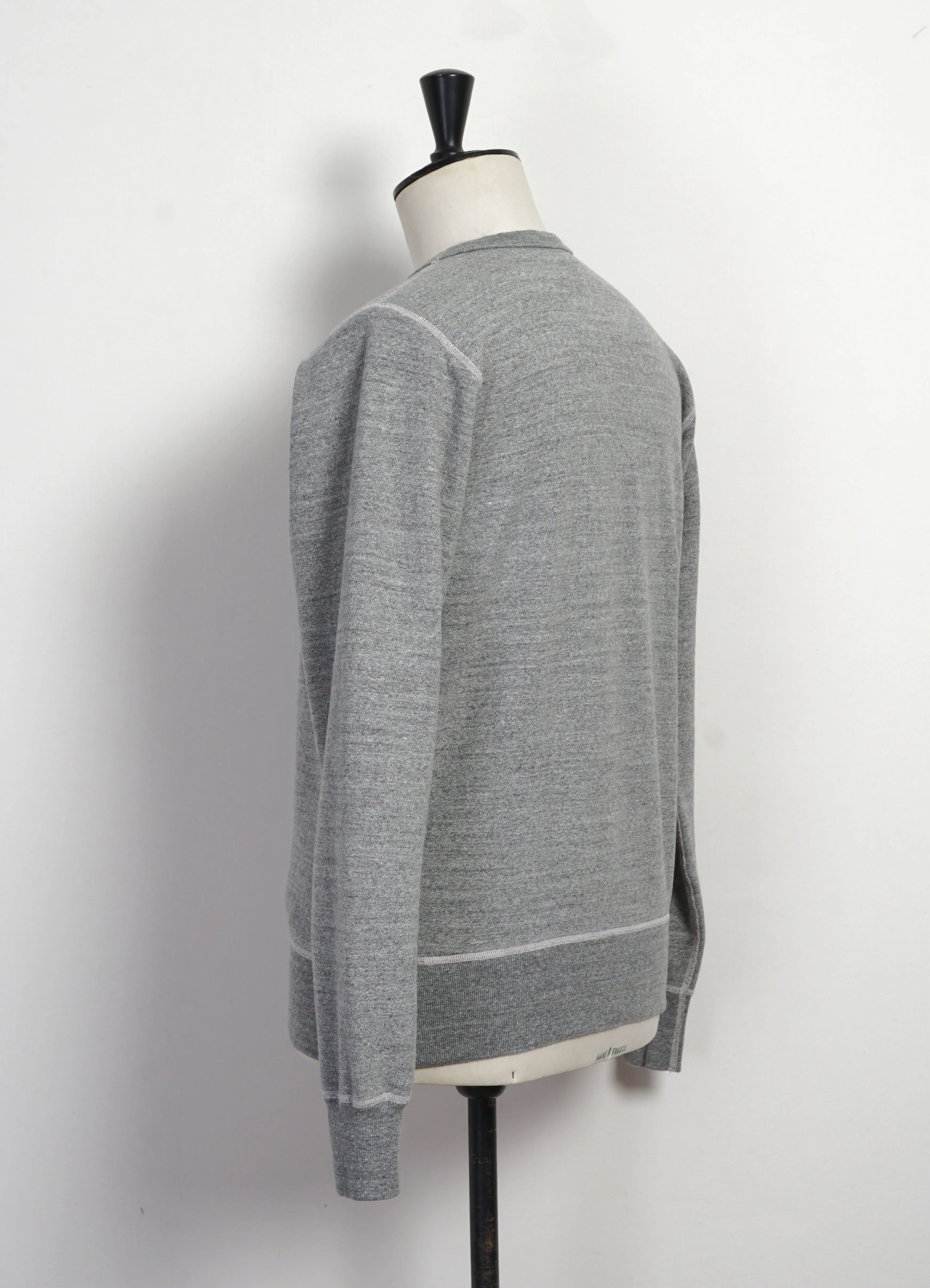 SET-IN CREW NECK SWEATSHIRT | Heather Grey sold by Hansen Garments product image thumbnail 3