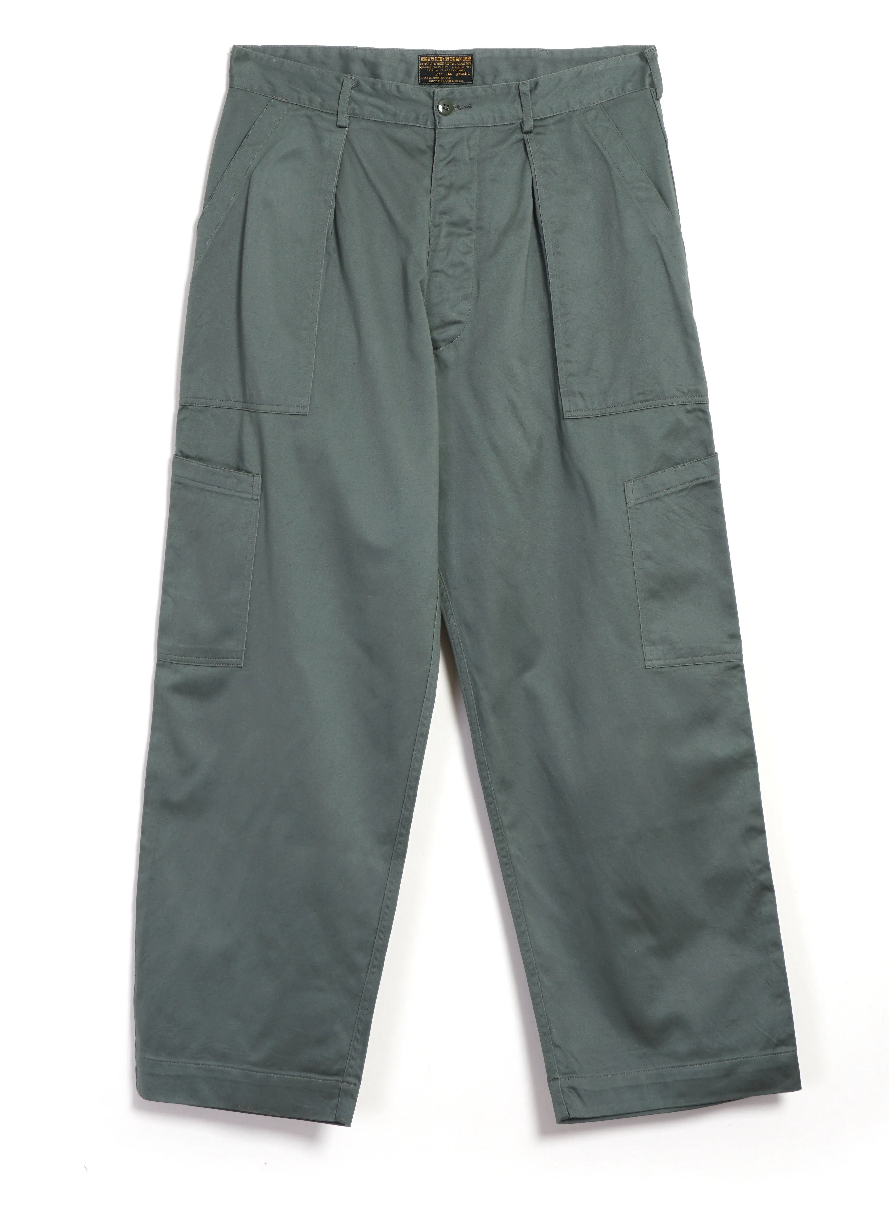 UTILITY TROUSERS | Sage Green sold by Hansen Garments