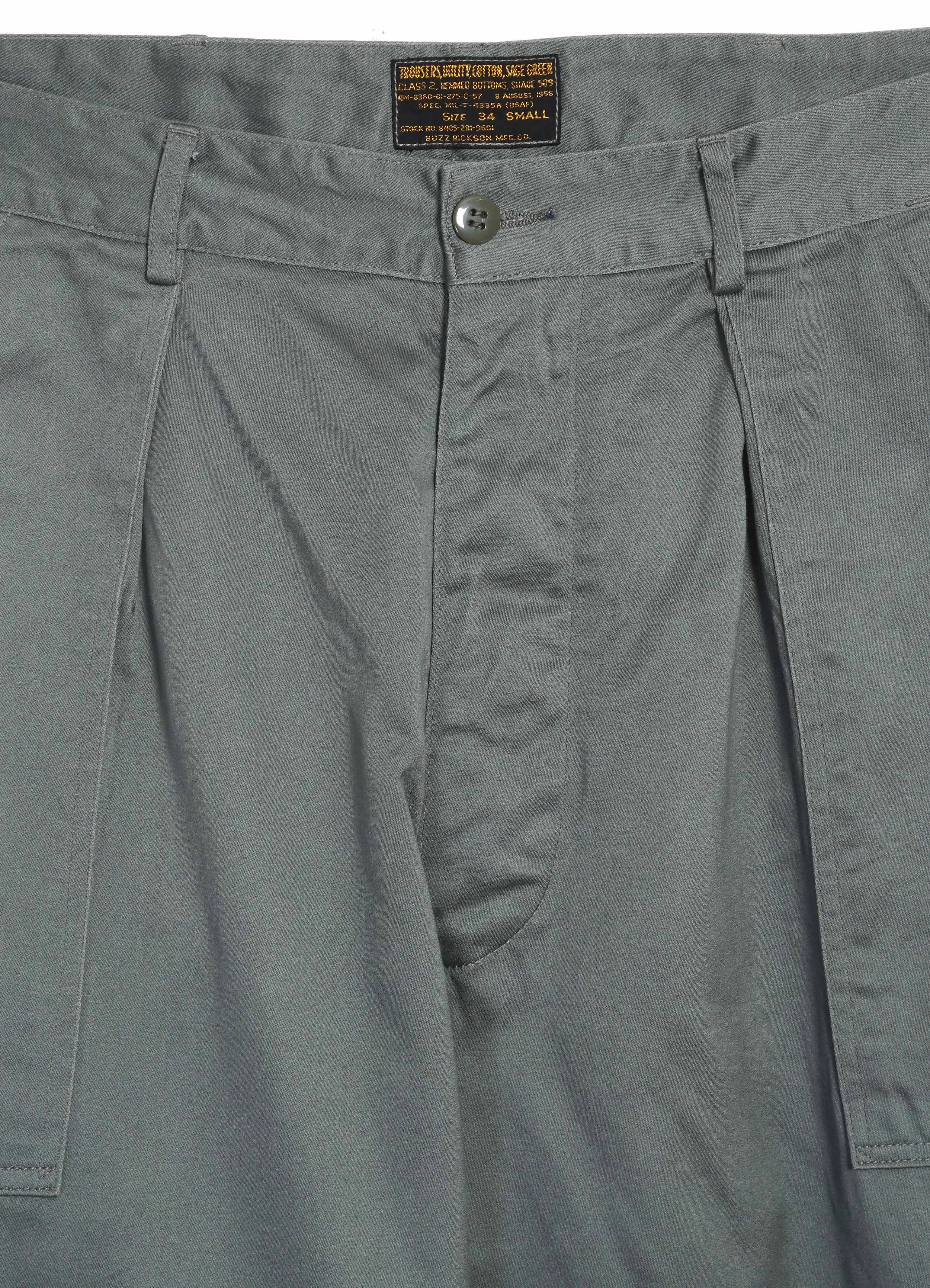 UTILITY TROUSERS | Sage Green sold by Hansen Garments product image thumbnail 2