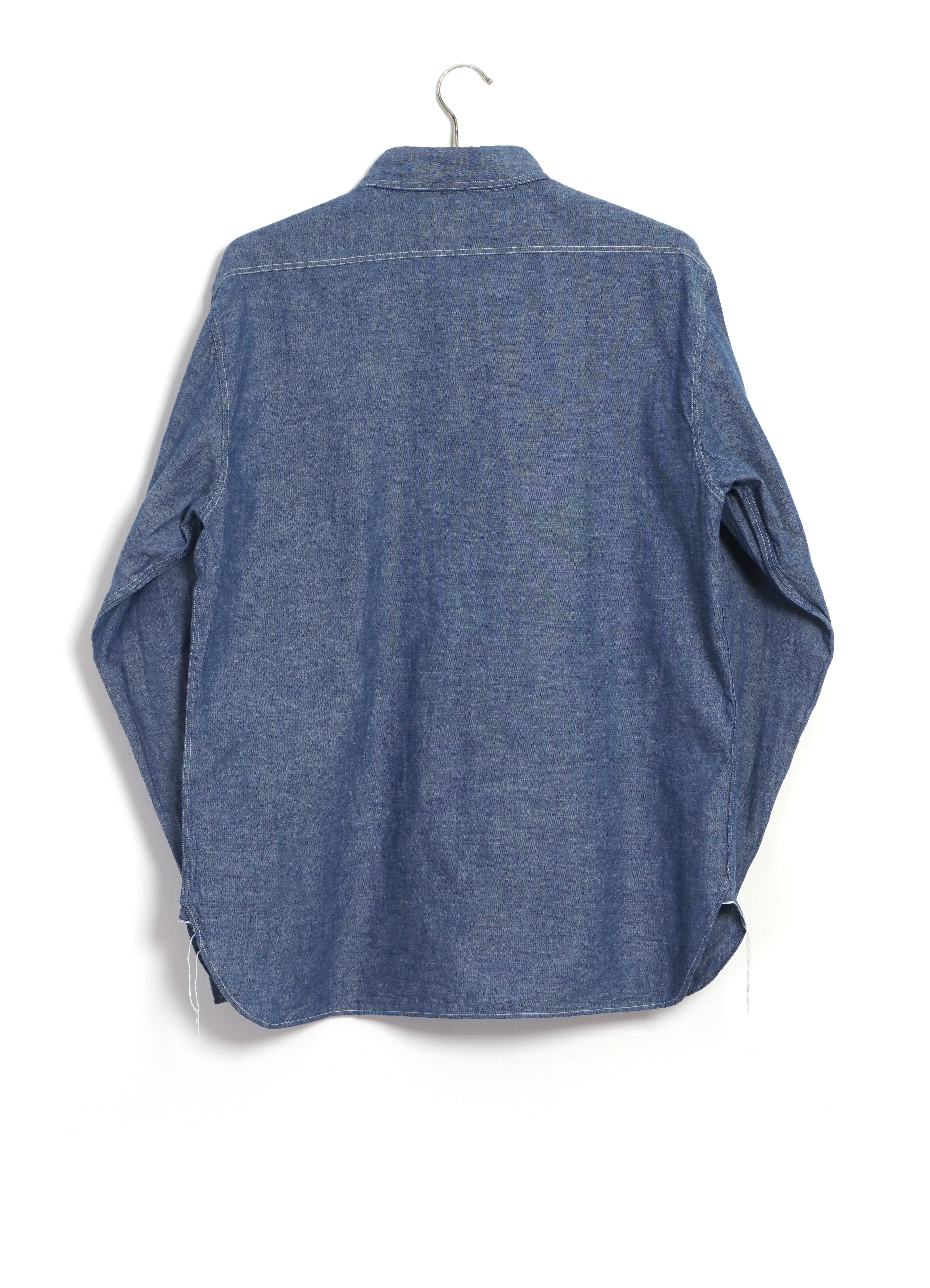 CHAMBRAY WORK SHIRT | Blue sold by Hansen Garments product image thumbnail 5