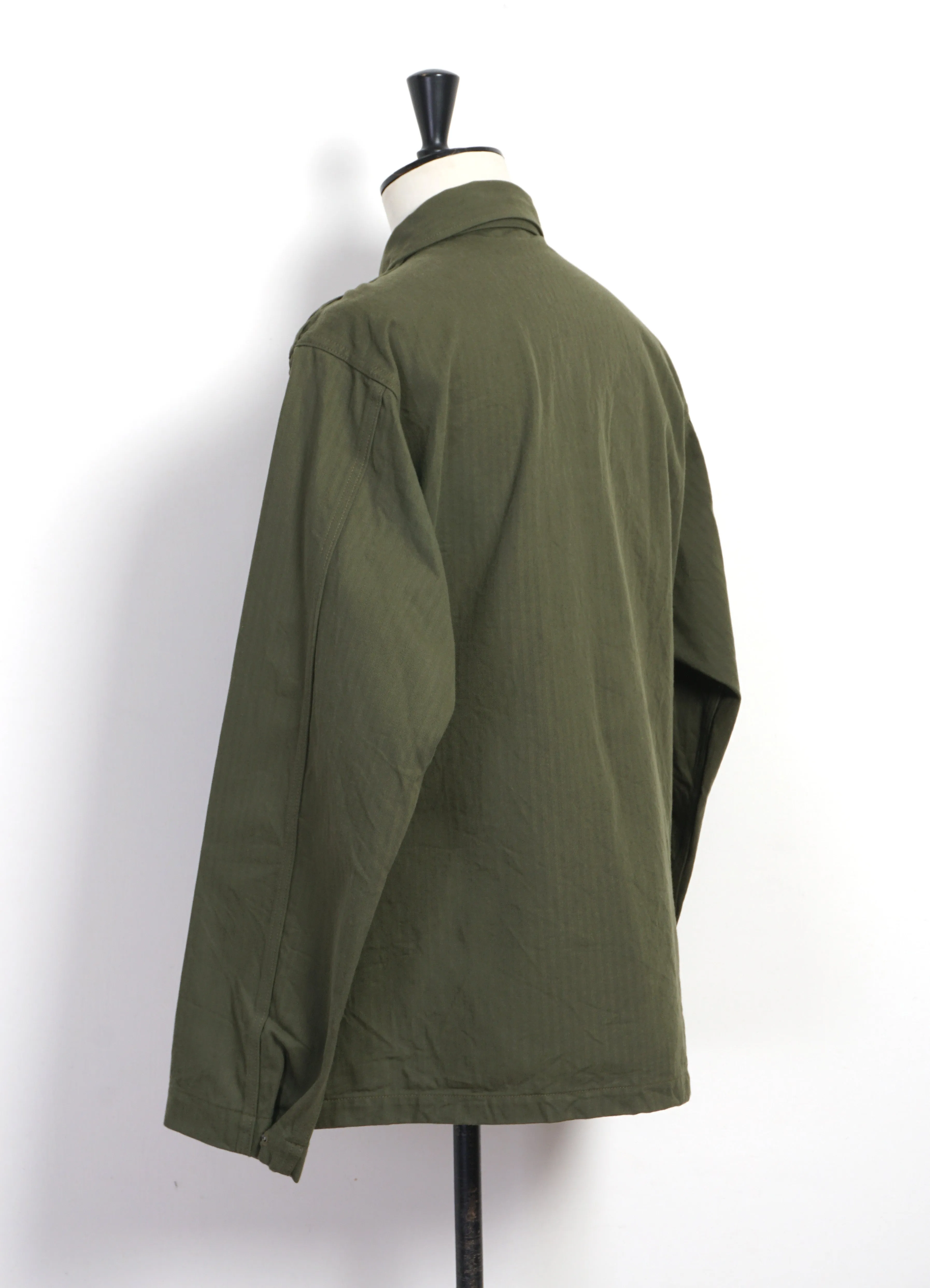 HERRINGBONE TWILL JACKET | Olive sold by Hansen Garments product image thumbnail 3