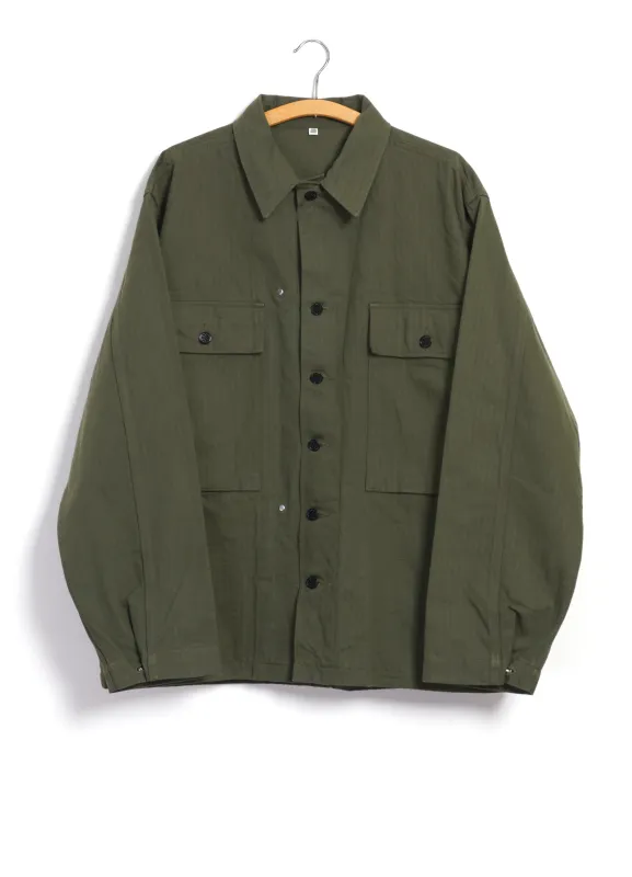 HERRINGBONE TWILL JACKET | Olive made by Buzz Rickson’s