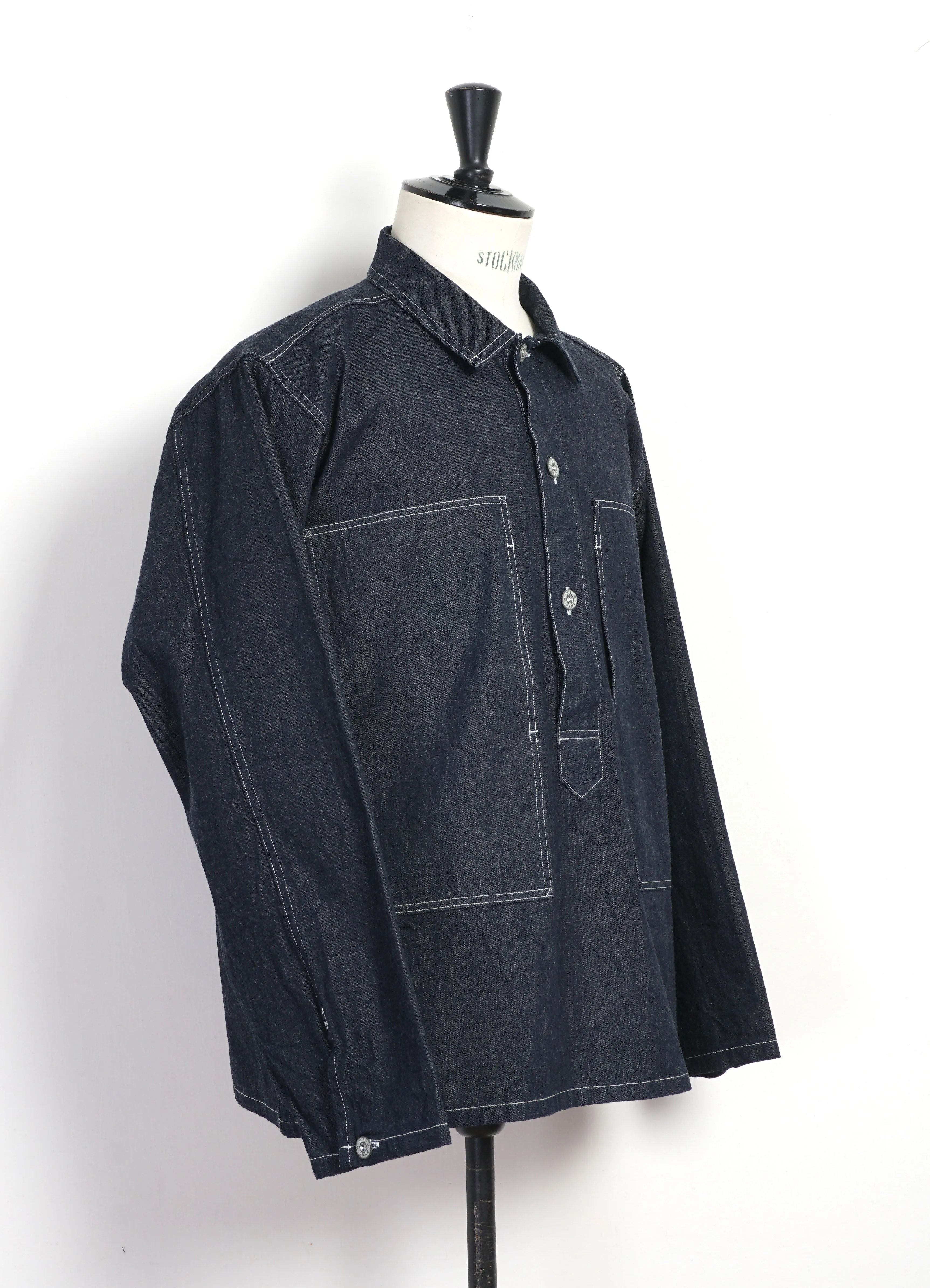 U.S. ARMY DENIM PULLOVER JACKET | Indigo sold by Hansen Garments product image thumbnail 2