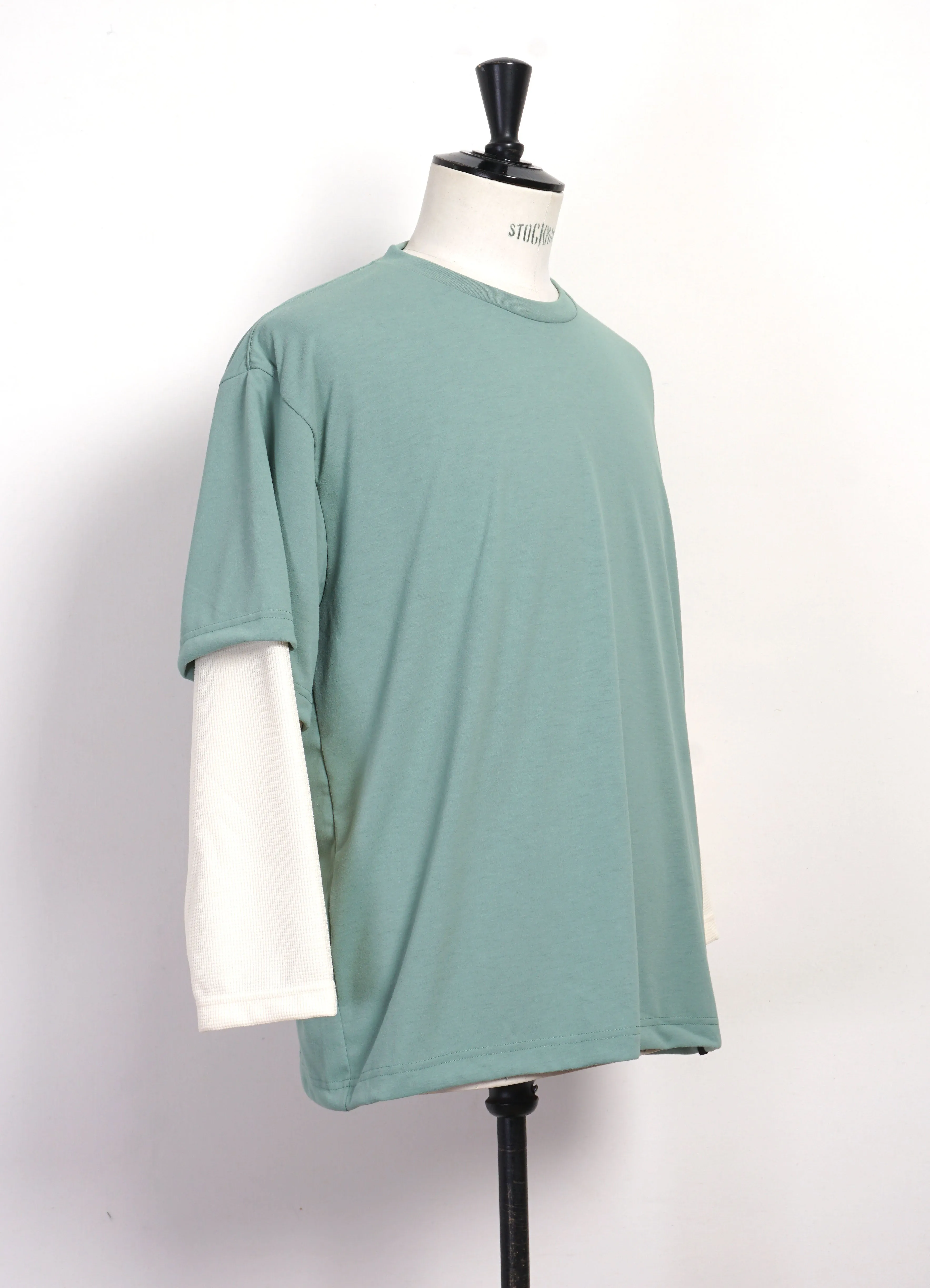LAYERED TEE | Two Layer T-shirt | Sage & Ivory sold by Hansen Garments product image thumbnail 2