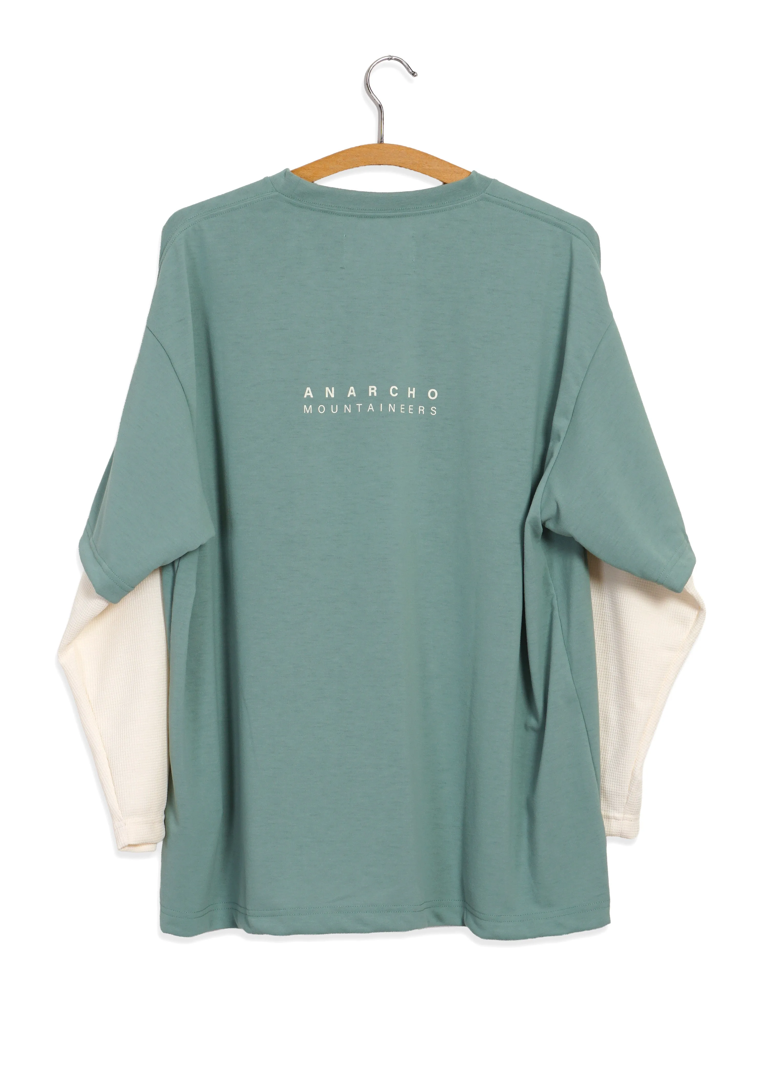 LAYERED TEE | Two Layer T-shirt | Sage & Ivory sold by Hansen Garments product image thumbnail 4