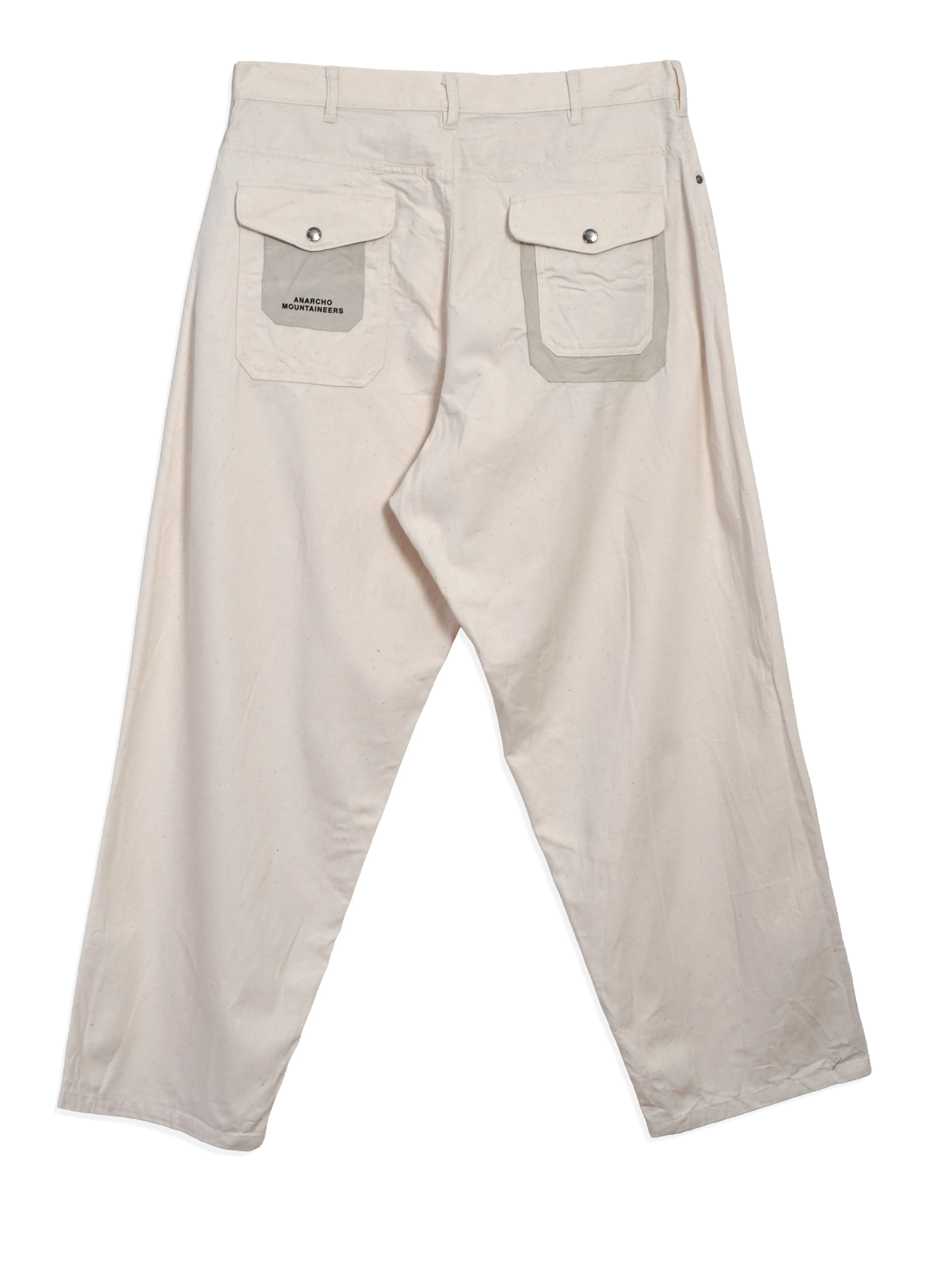 MT578 | Baggy Twill Trousers | Off White sold by Hansen Garments product image thumbnail 2