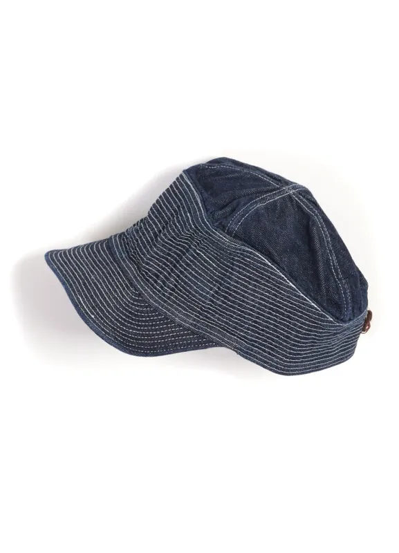 THE OLD MAN AND THE SEA | 11.5oz Denim Cap | Dark made by Kapital