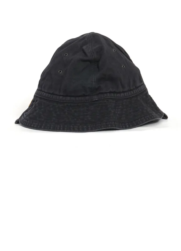 CHINO RADIO HAT | Cotton Chino Cap | Black made by Kapital