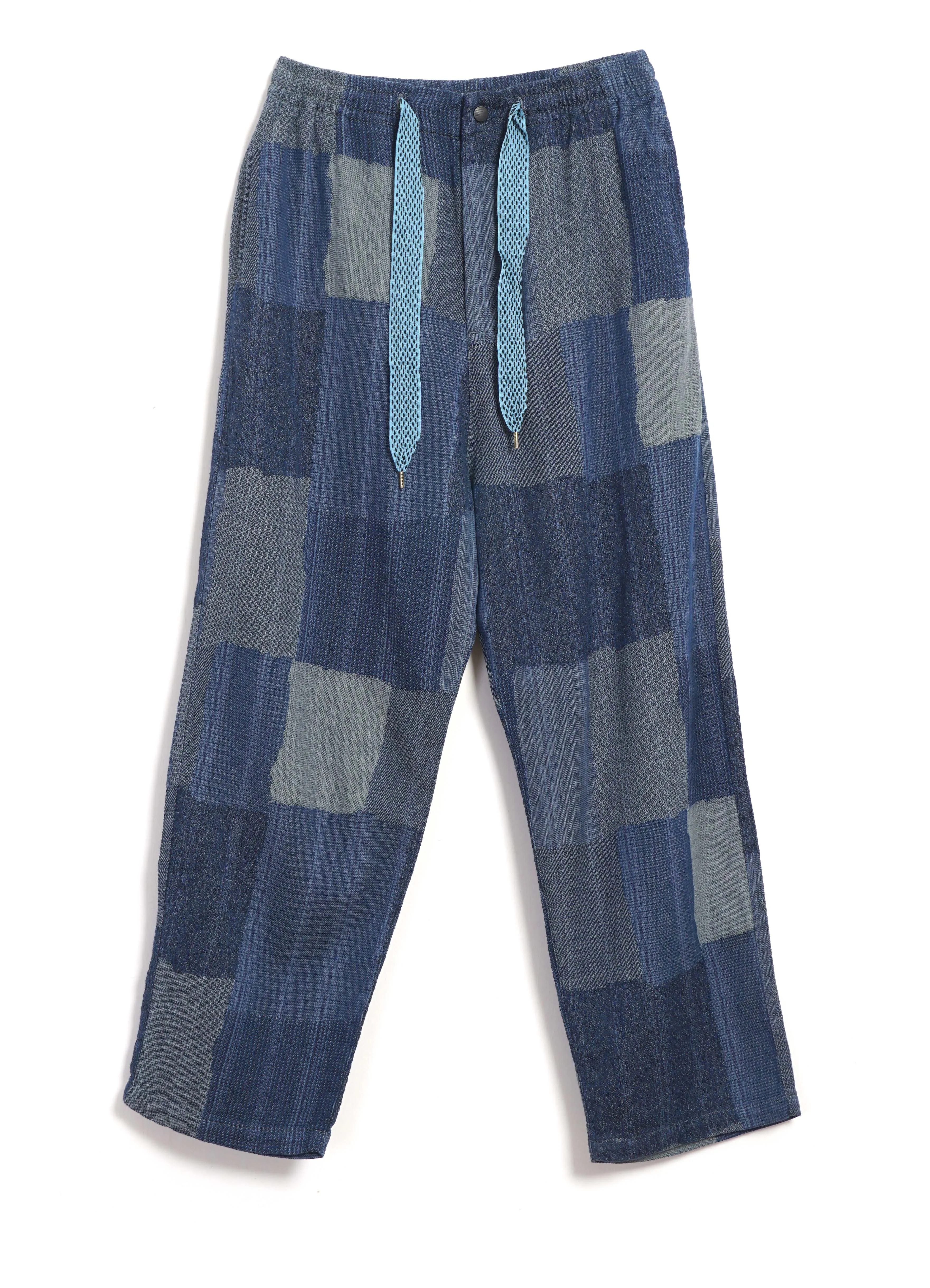 TUGIHAGI EASY | Cotton & Linen Drawstring Pants | Navy sold by Hansen Garments