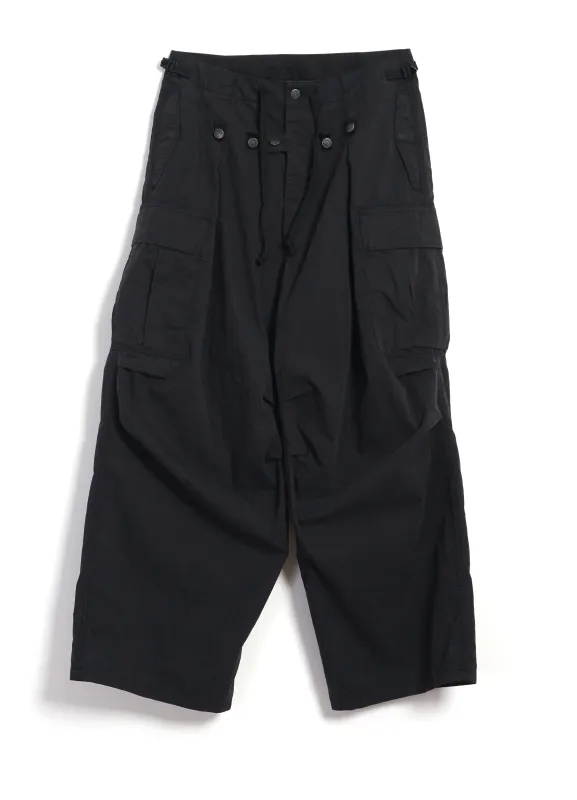 JUMBO CARGO PANTS | Ripstop Workwear Trouser | Black made by Kapital
