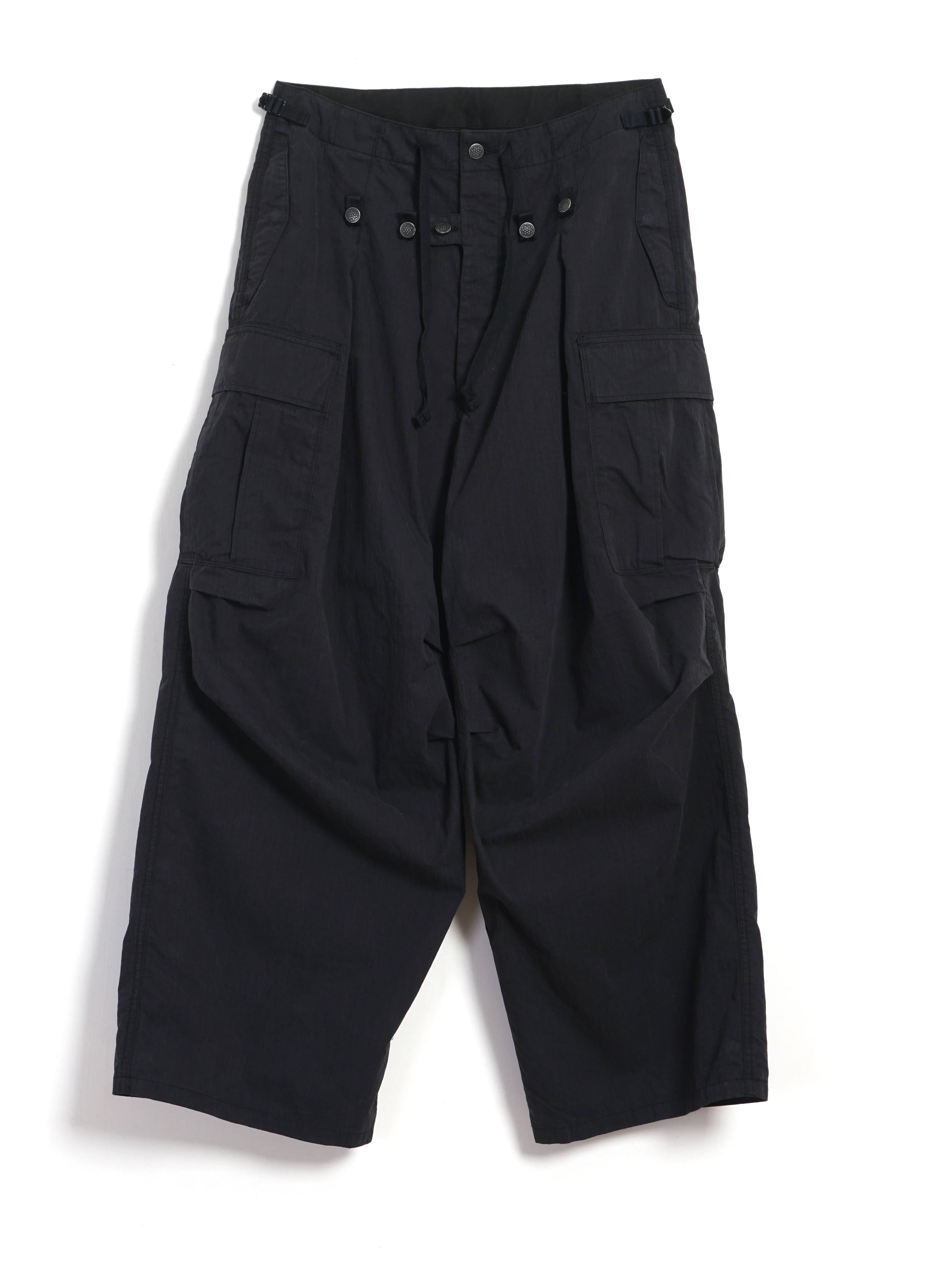 JUMBO CARGO PANTS | Ripstop Workwear Trouser | Black sold by Hansen Garments
