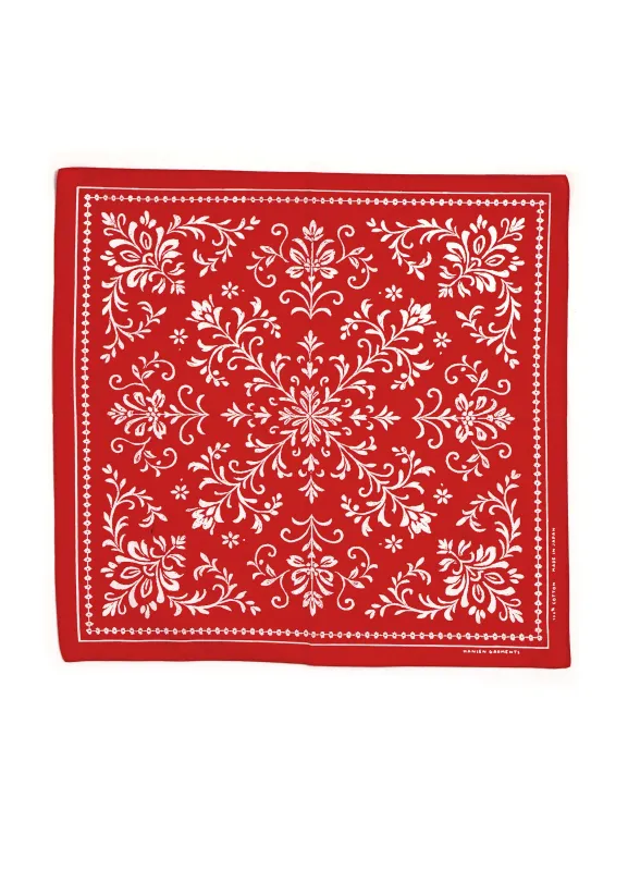 BUNAD 160-50-8 | Screen Print Bandana | Red made by Hansen Garments