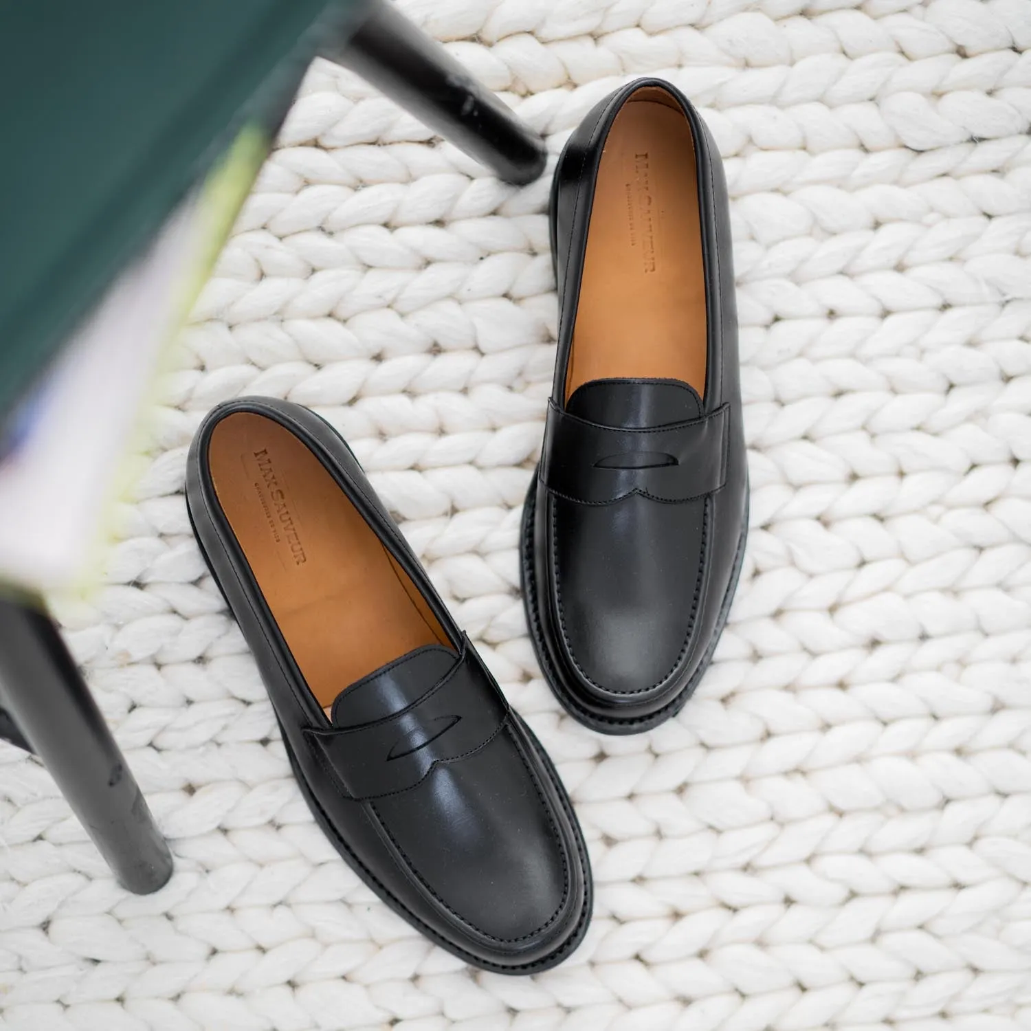 Penny Loafer - Chaussures Mocassin Cuir Noir sold by Max Sauveur product image thumbnail 3