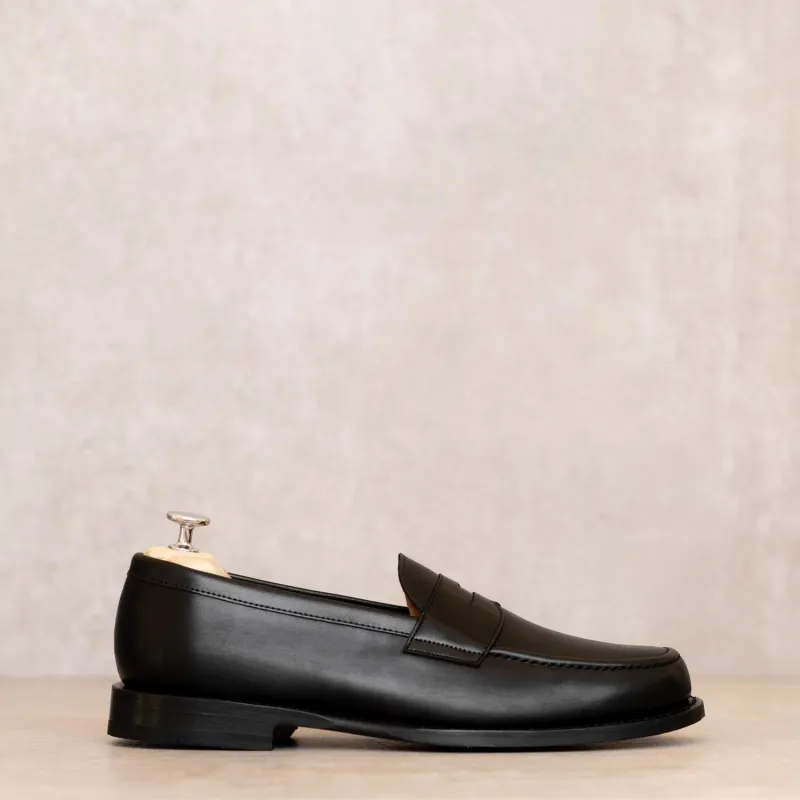 Penny Loafer - Chaussures Mocassin Cuir Noir made by Max Sauveur