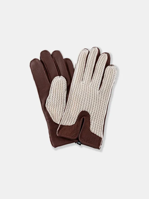 Brown Leather Gloves sold by Grand Lè Mar