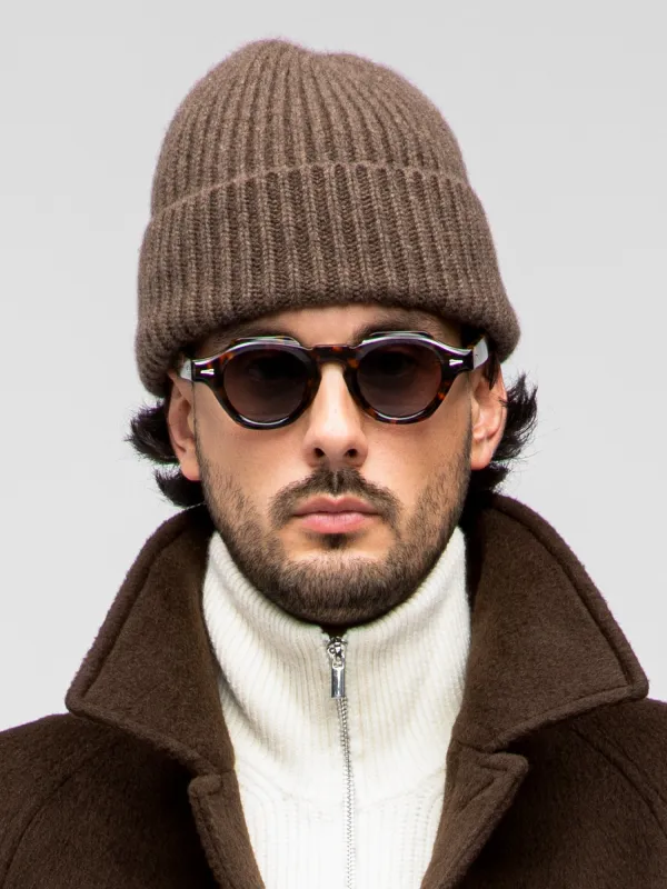 Brown Cashmere Beanie sold by Grand Lè Mar