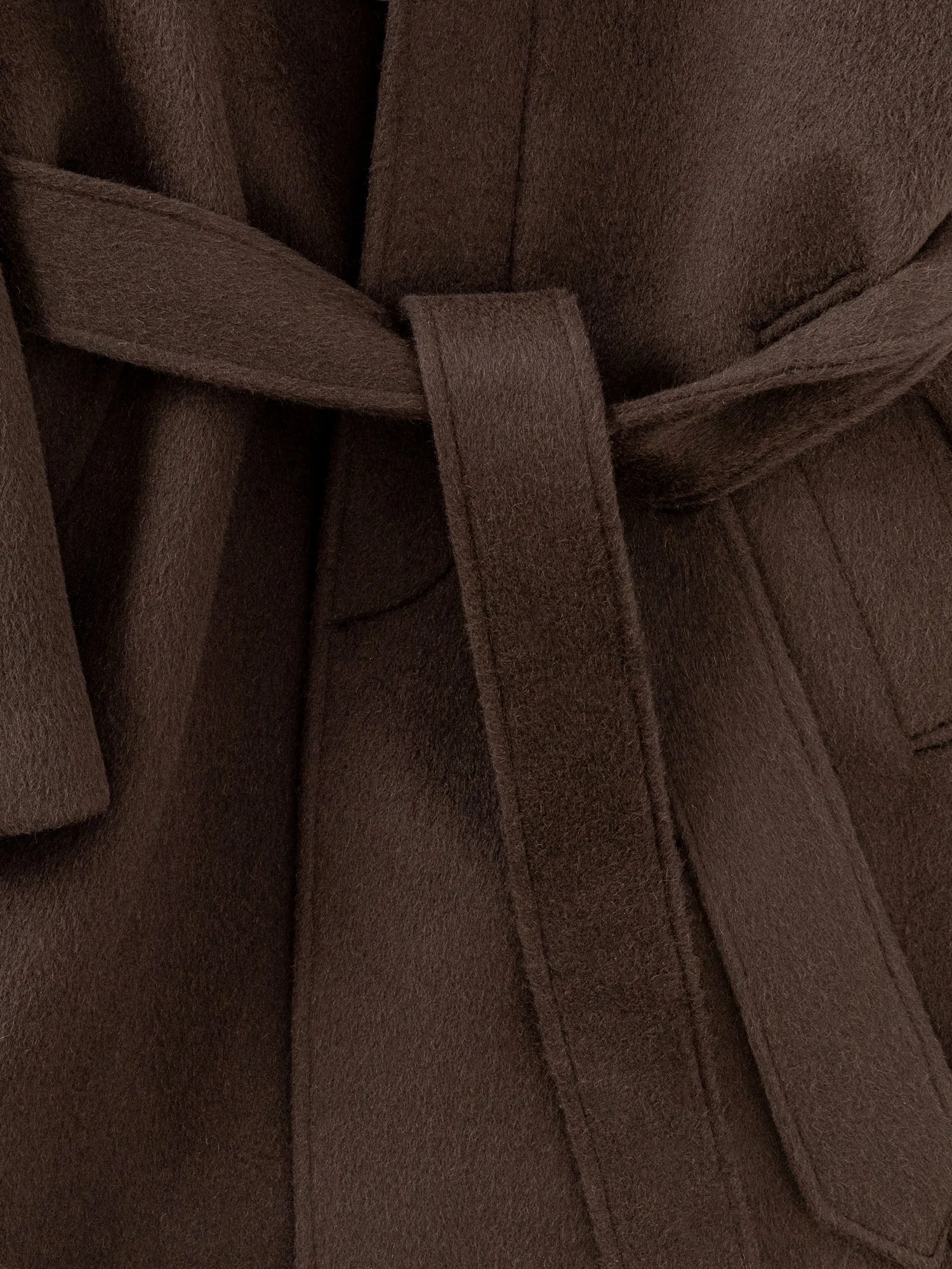 Coffee Wool Alpacka Raglan Coat sold by Grand Lè Mar product image thumbnail 5