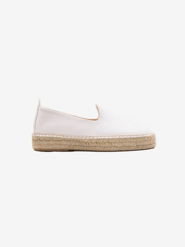 Espadrilles White Canvas sold by Grand Lè Mar