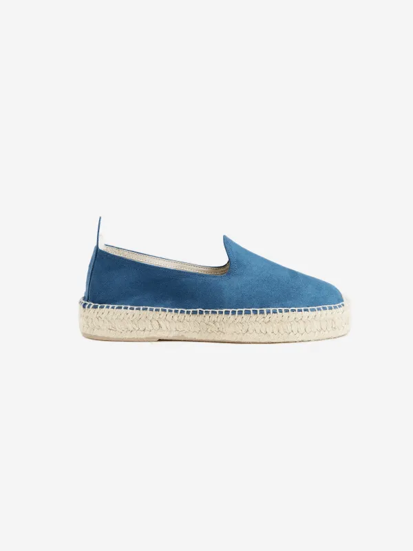 Azure Suede Espadrilles sold by Grand Lè Mar